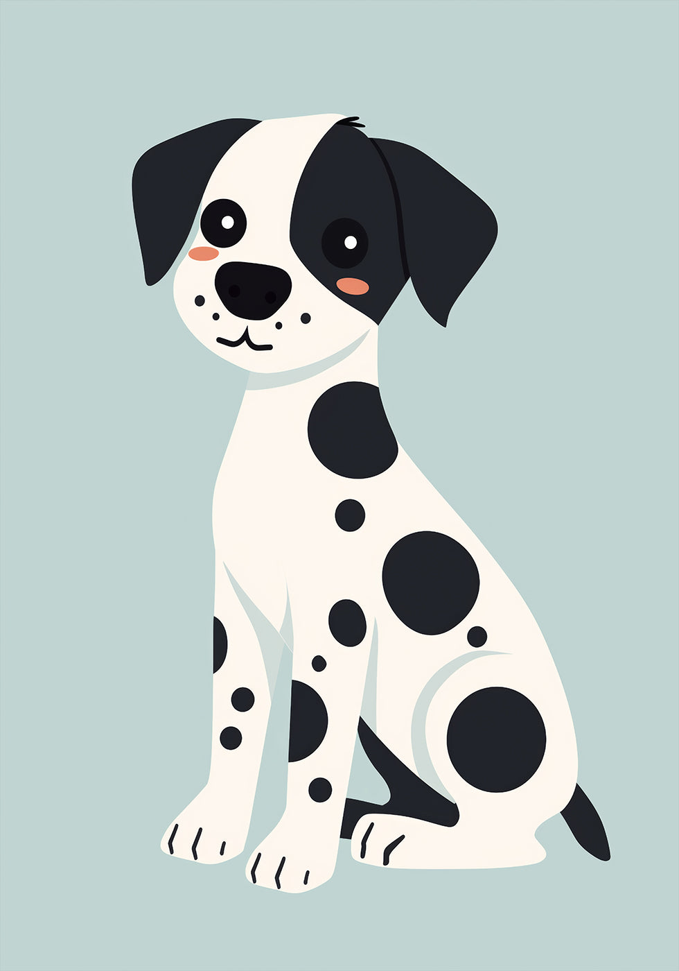 Spotted Puppy Plakat - Posterbox.dk