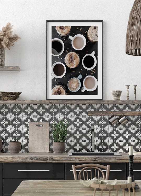 Variety of Coffee Cups Plakat - Posterbox.dk