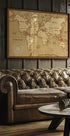 Vintage World Map Plakat - Posterbox.dk