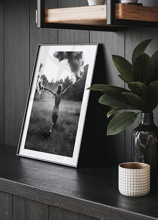 Wild and Free Smoke Art Plakat - Posterbox.dk