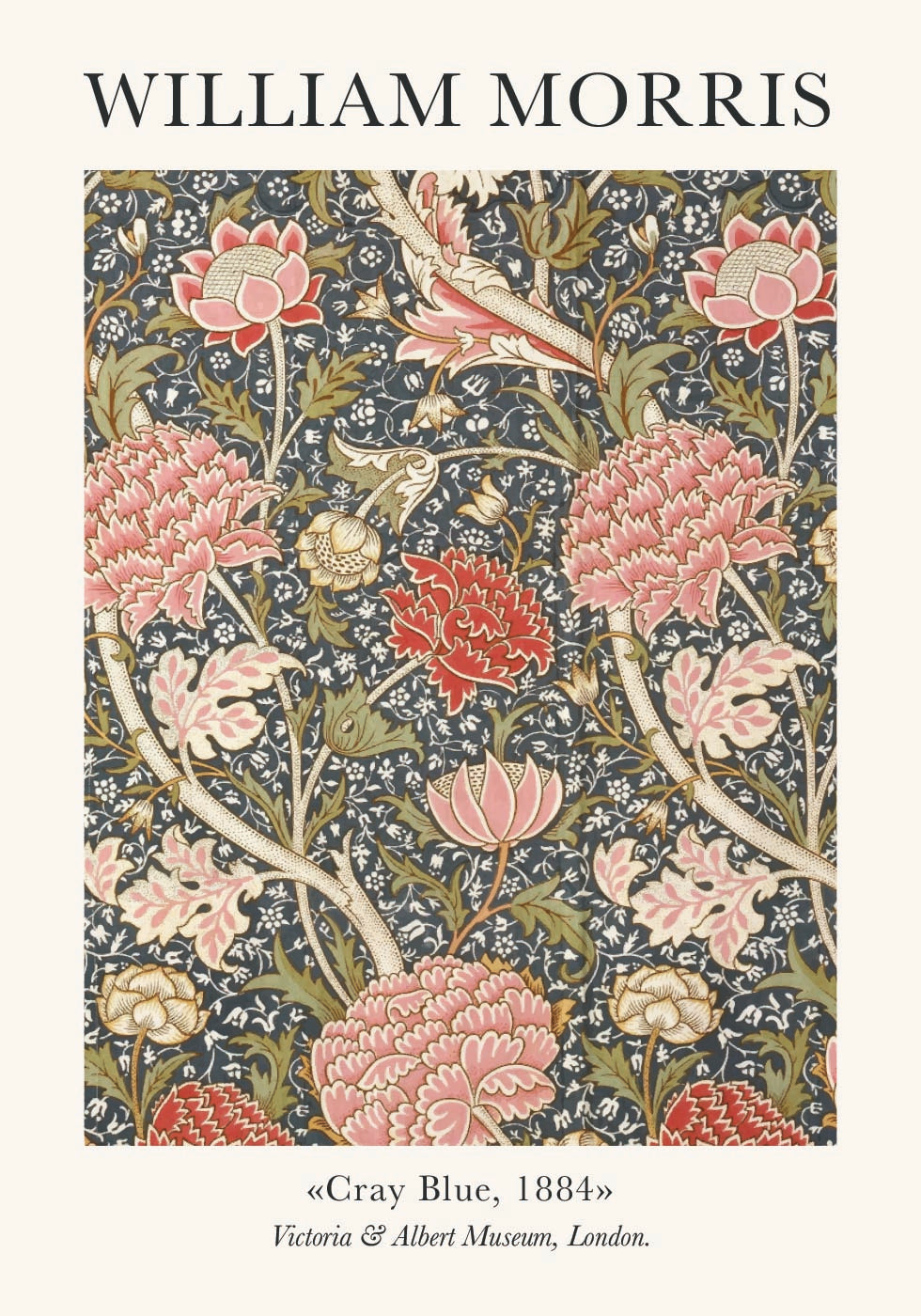 William Morris Cray Blue Plakat - Posterbox.dk
