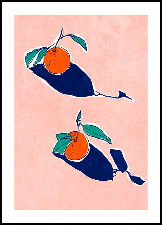 Abstract Oranges Plakat - Posterbox