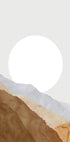 Boho moon and mountains (NEW) - Posterbox
