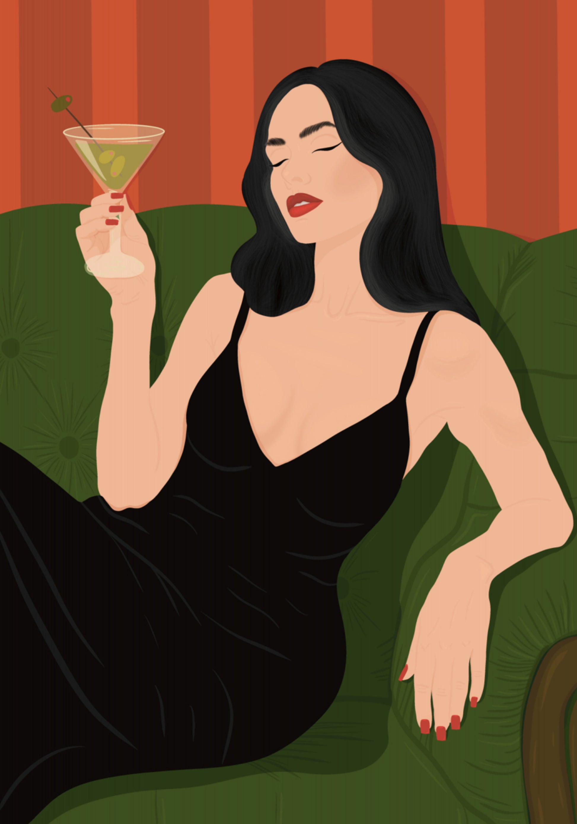 Tyylikäs Martini Lady