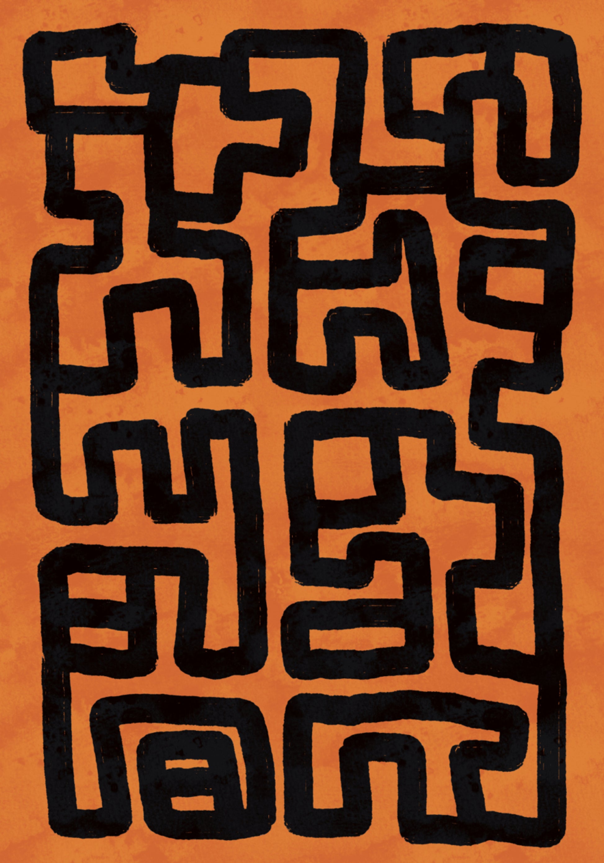 Abstrakti Tribal Maze
