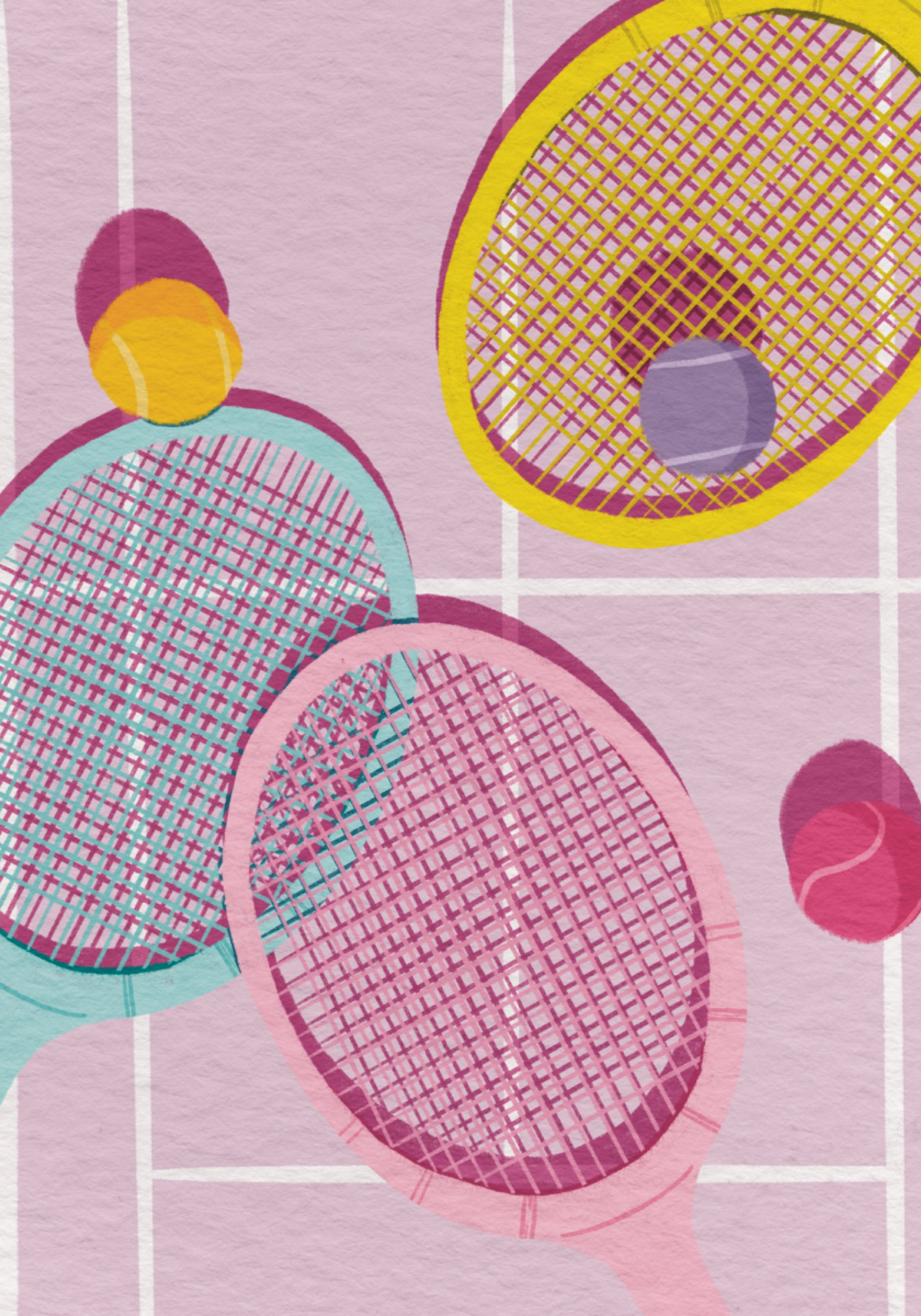 Leikkiset tennismailat