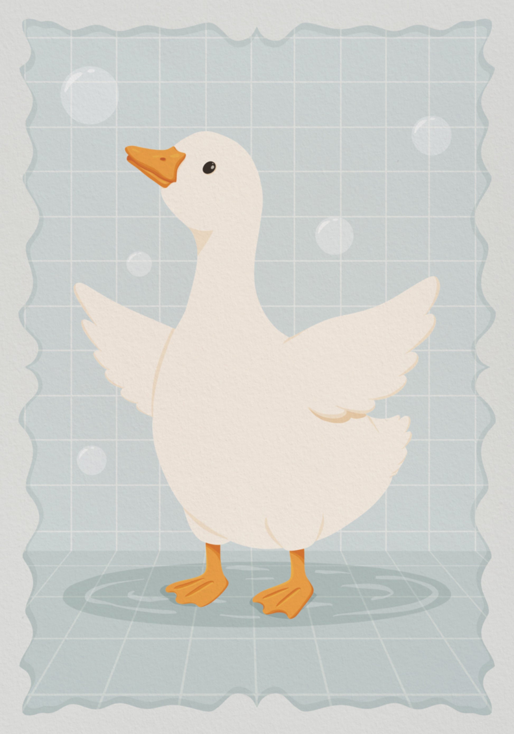 Söpö Bathtime Goose