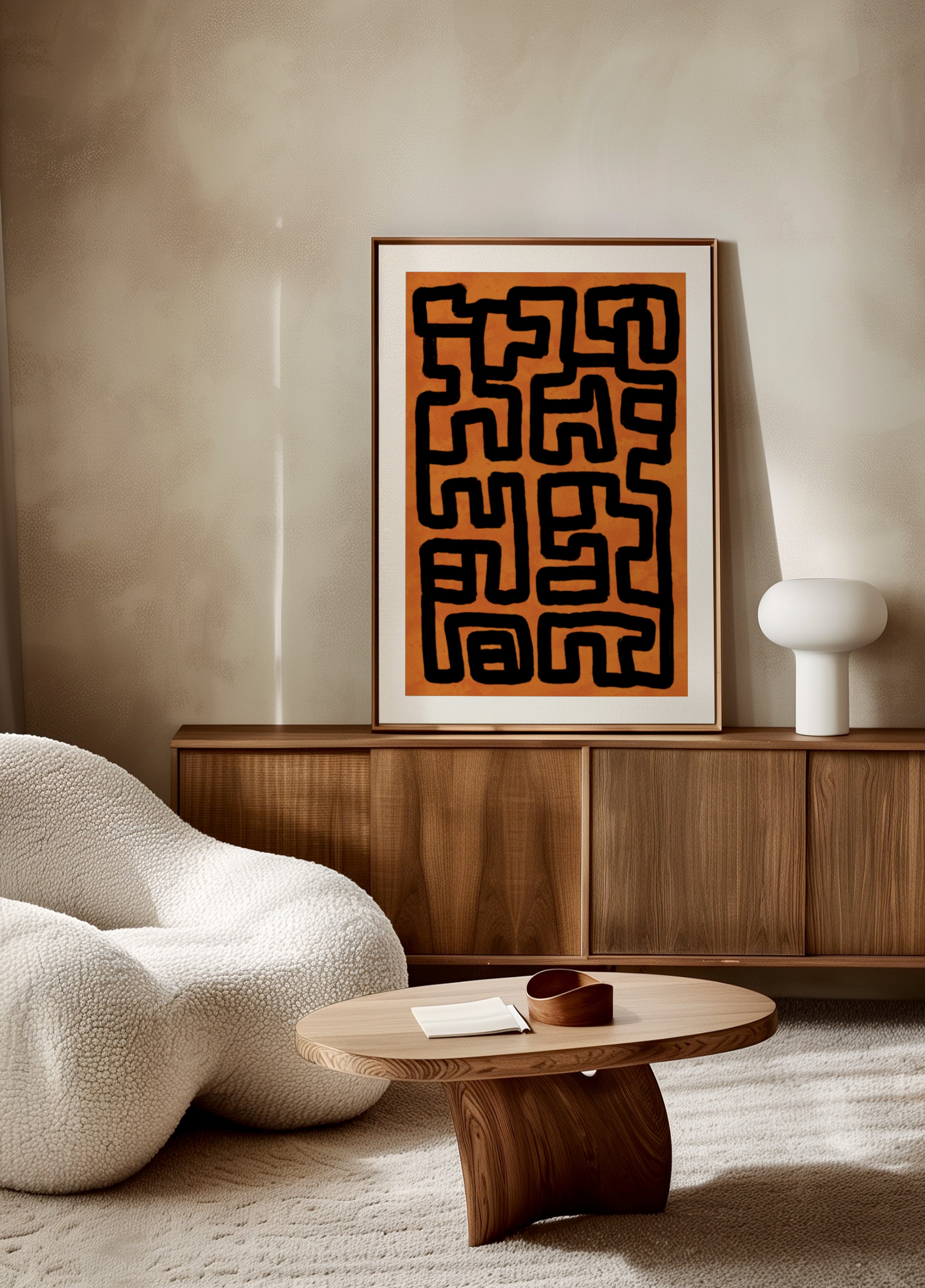 Abstrakti Tribal Maze