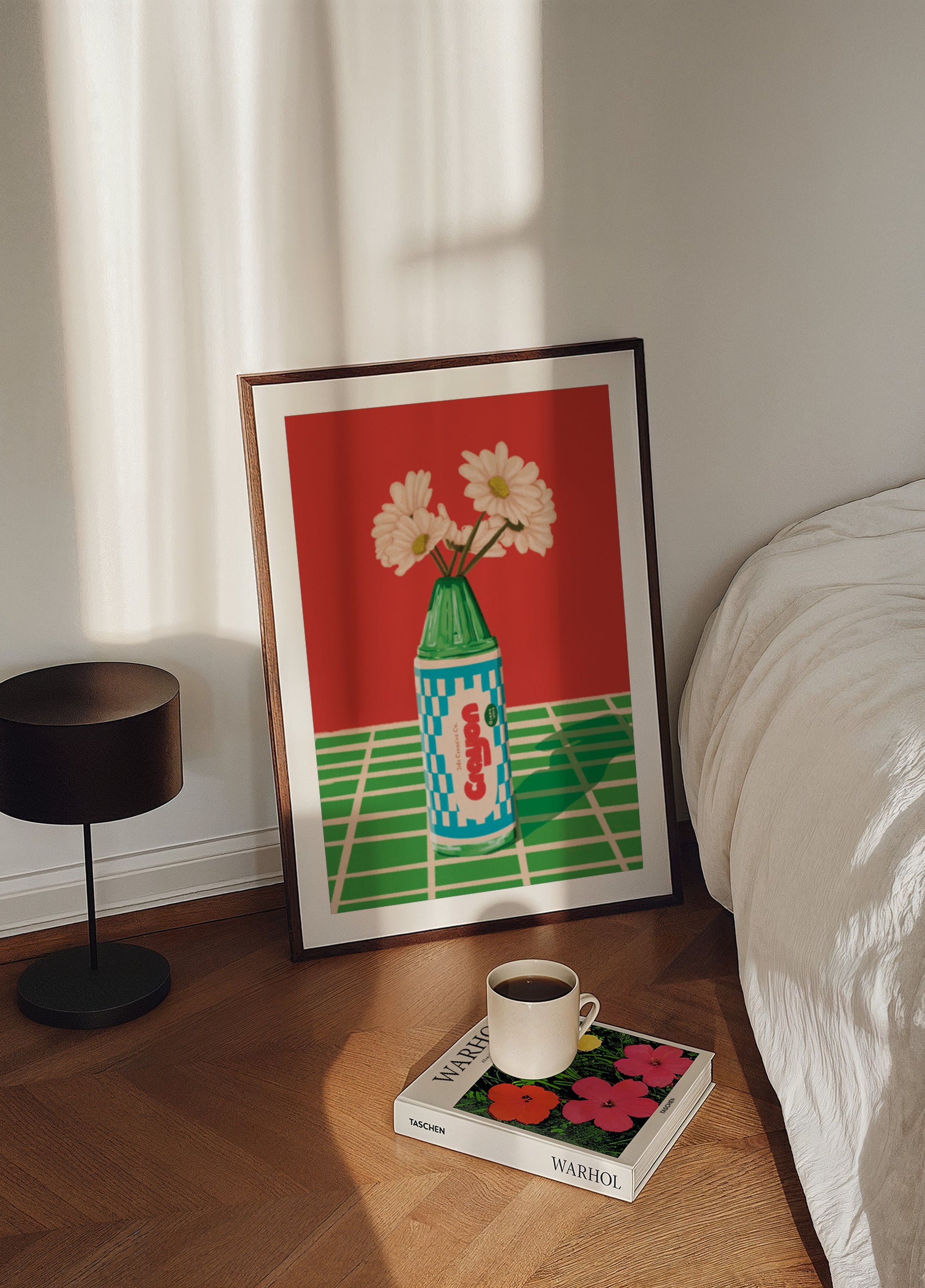Leikkisä Crayon Daisies