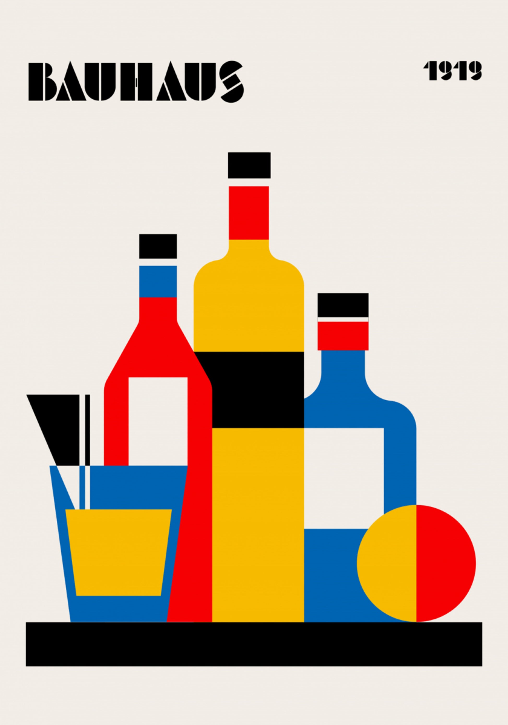 Bauhausin geometrinen asetelma