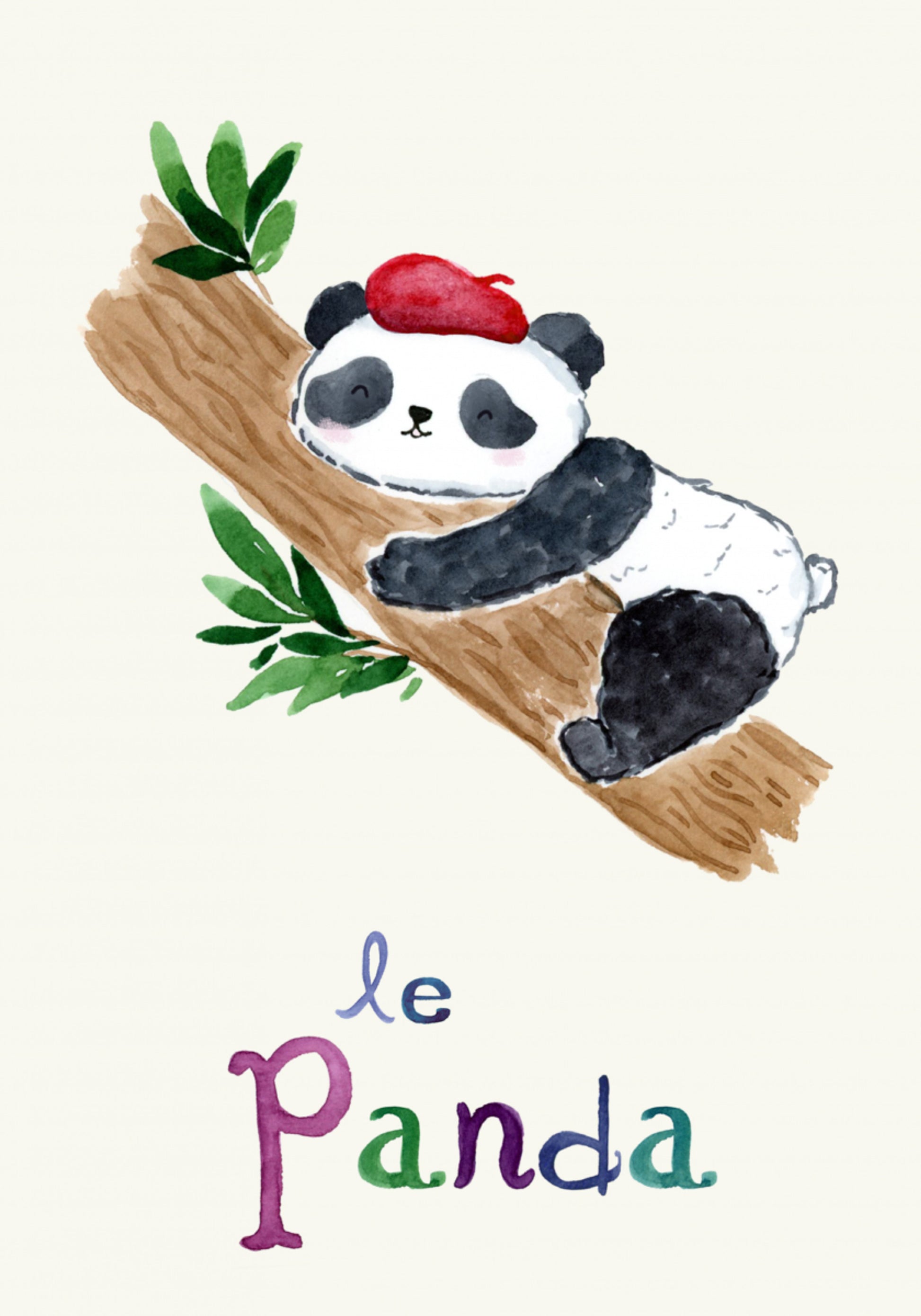 Nukkuva ranskalainen panda
