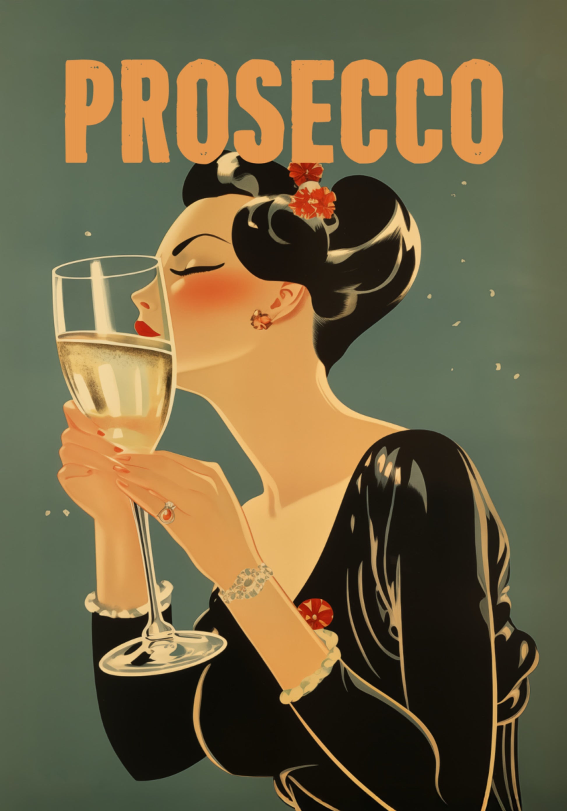 Tyylikäs Prosecco-nainen