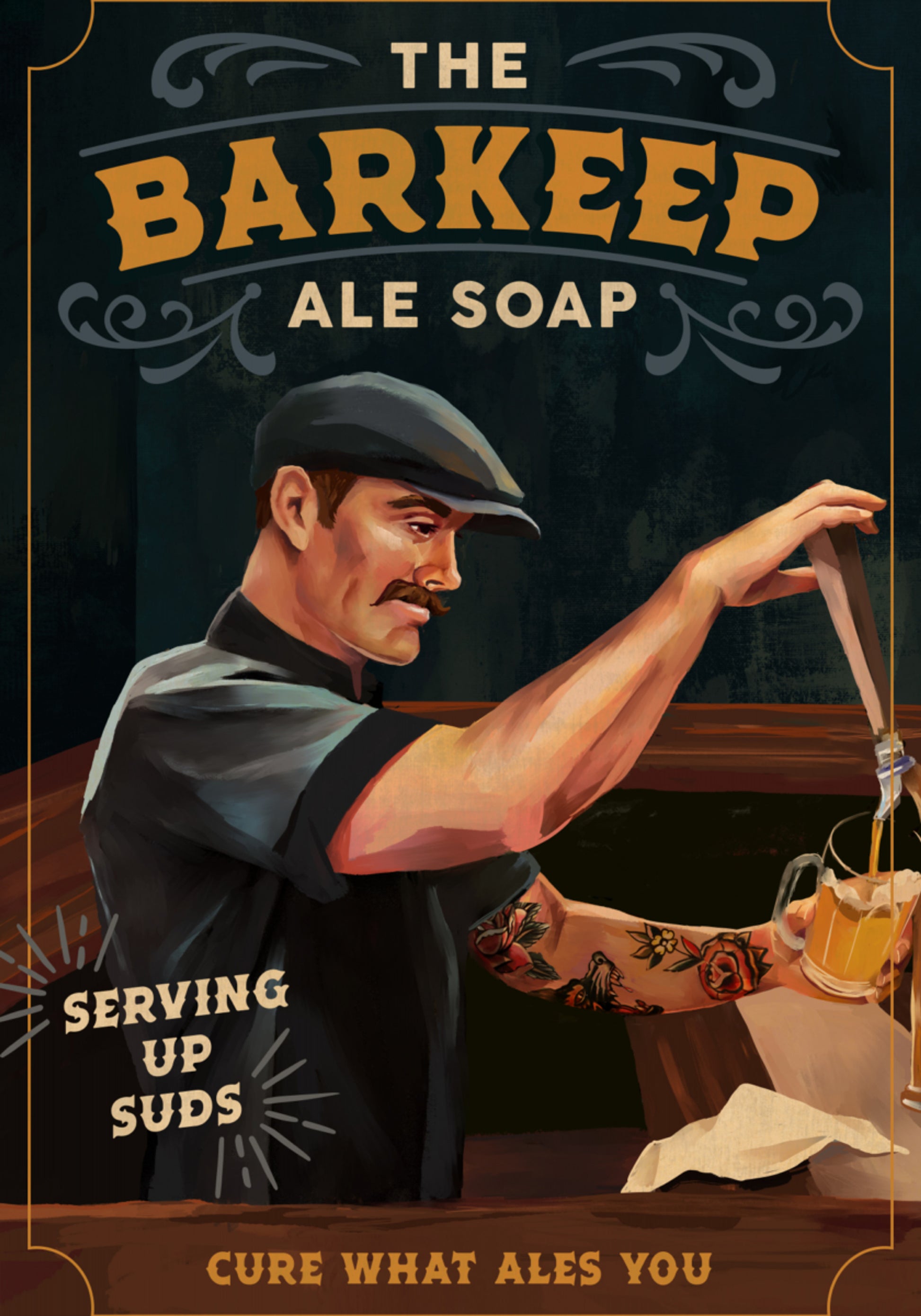 Barkeep Soap -juliste 20x30