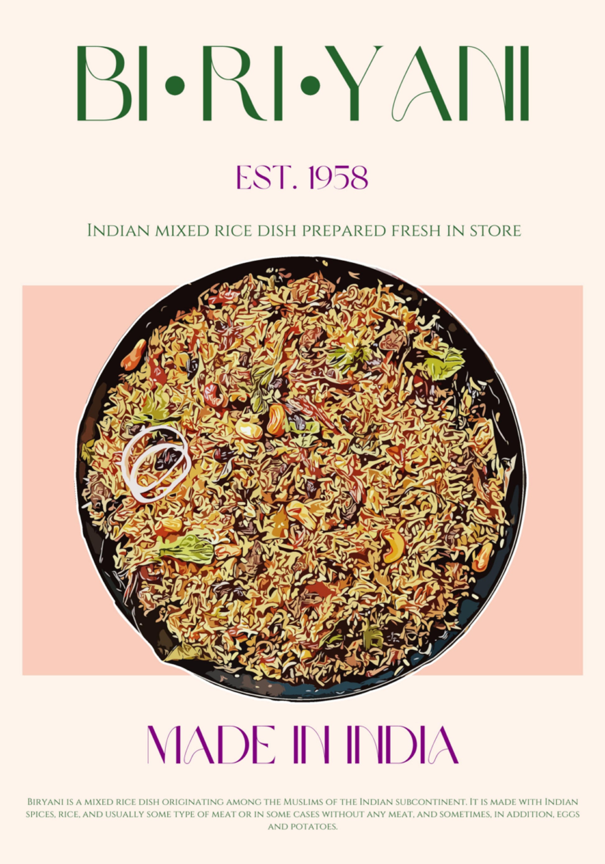 Herkullinen intialainen Biryani