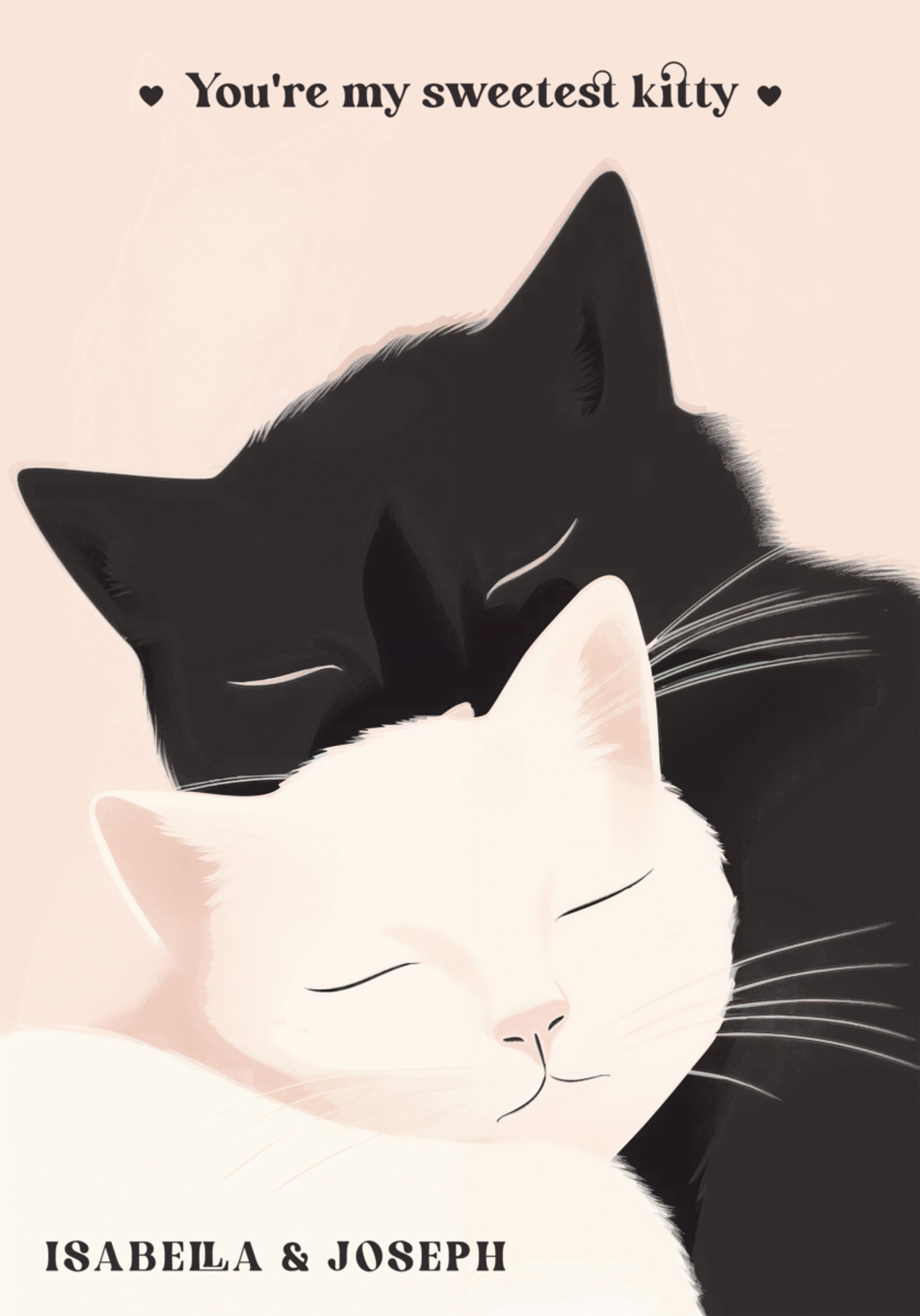 Ei-henkilökohtainen Cat Love -kuvitus