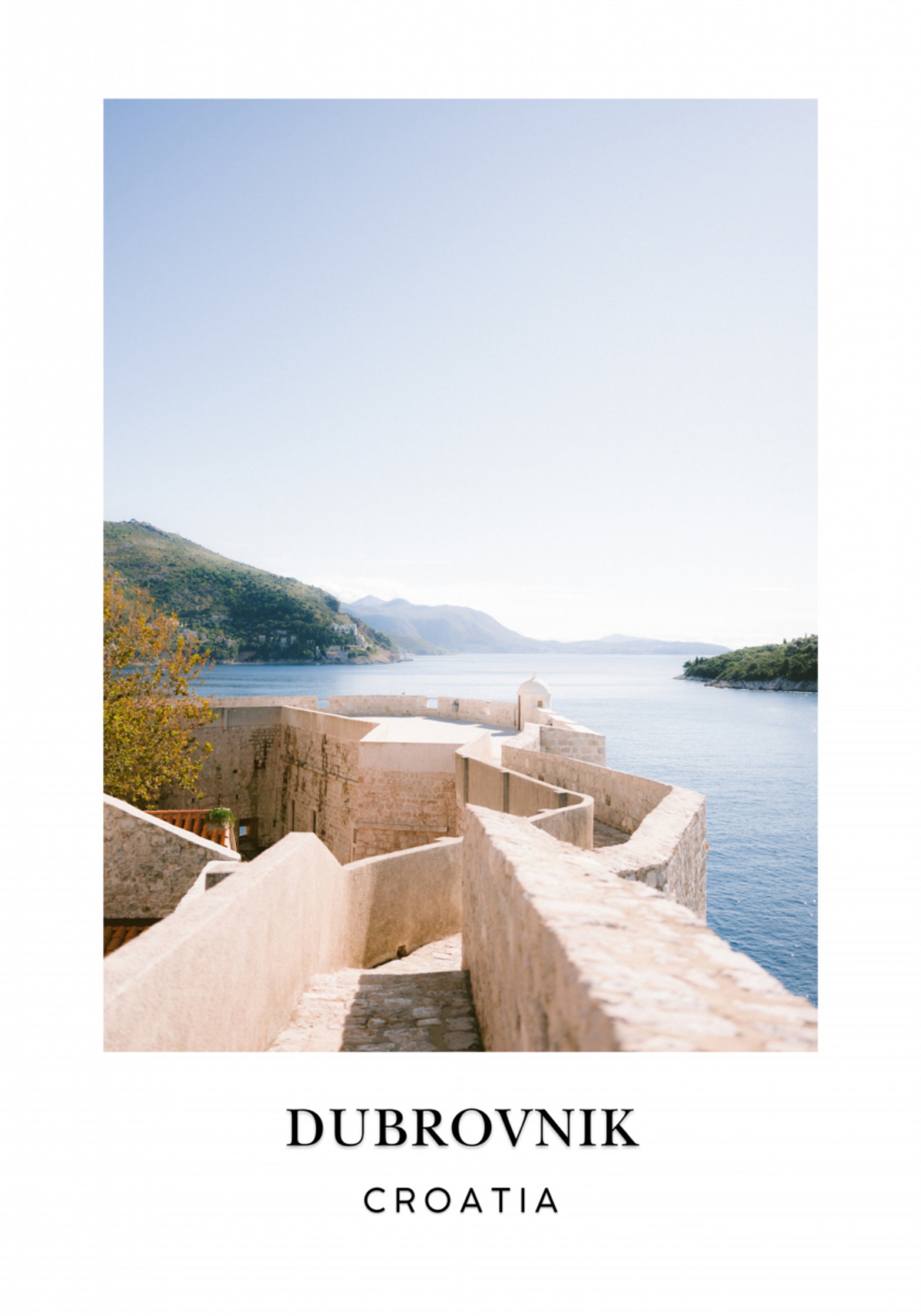 Dubrovnikin muuri Kroatian matkajuliste