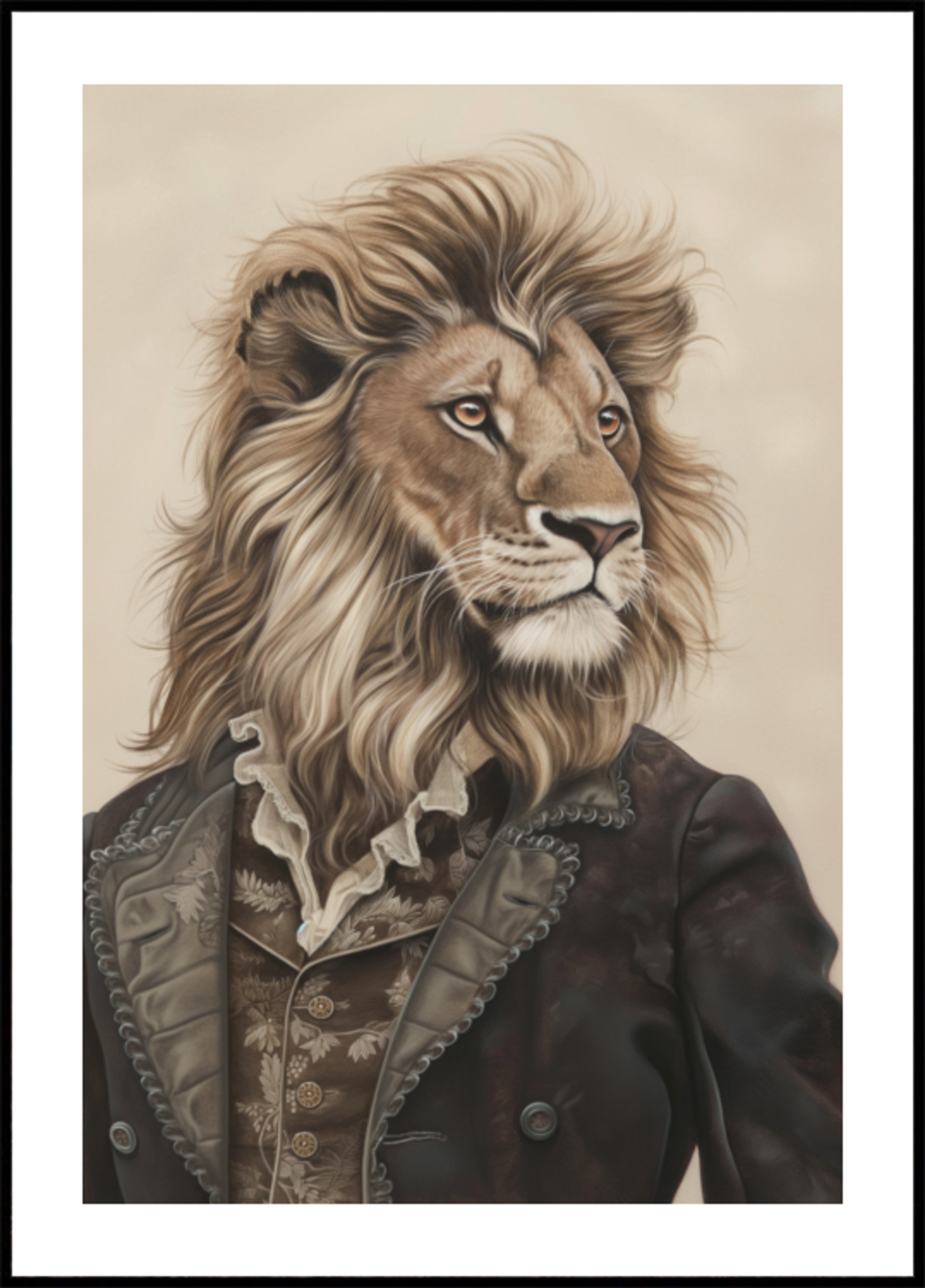 Sir Lion vintage-vaatteissa