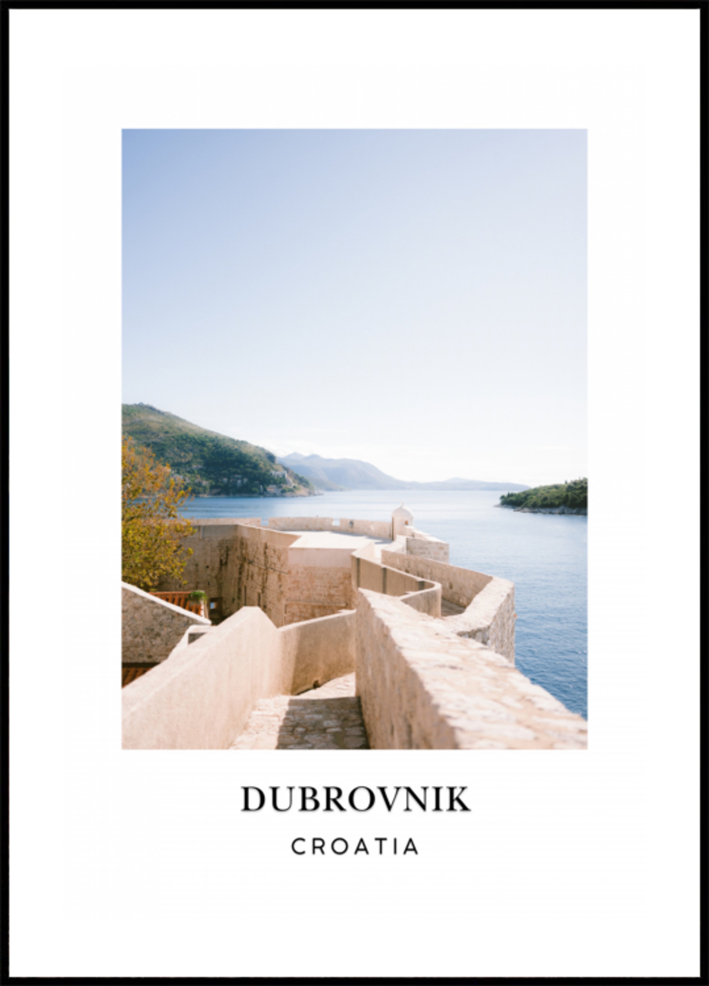 Dubrovnikin muuri Kroatian matkajuliste