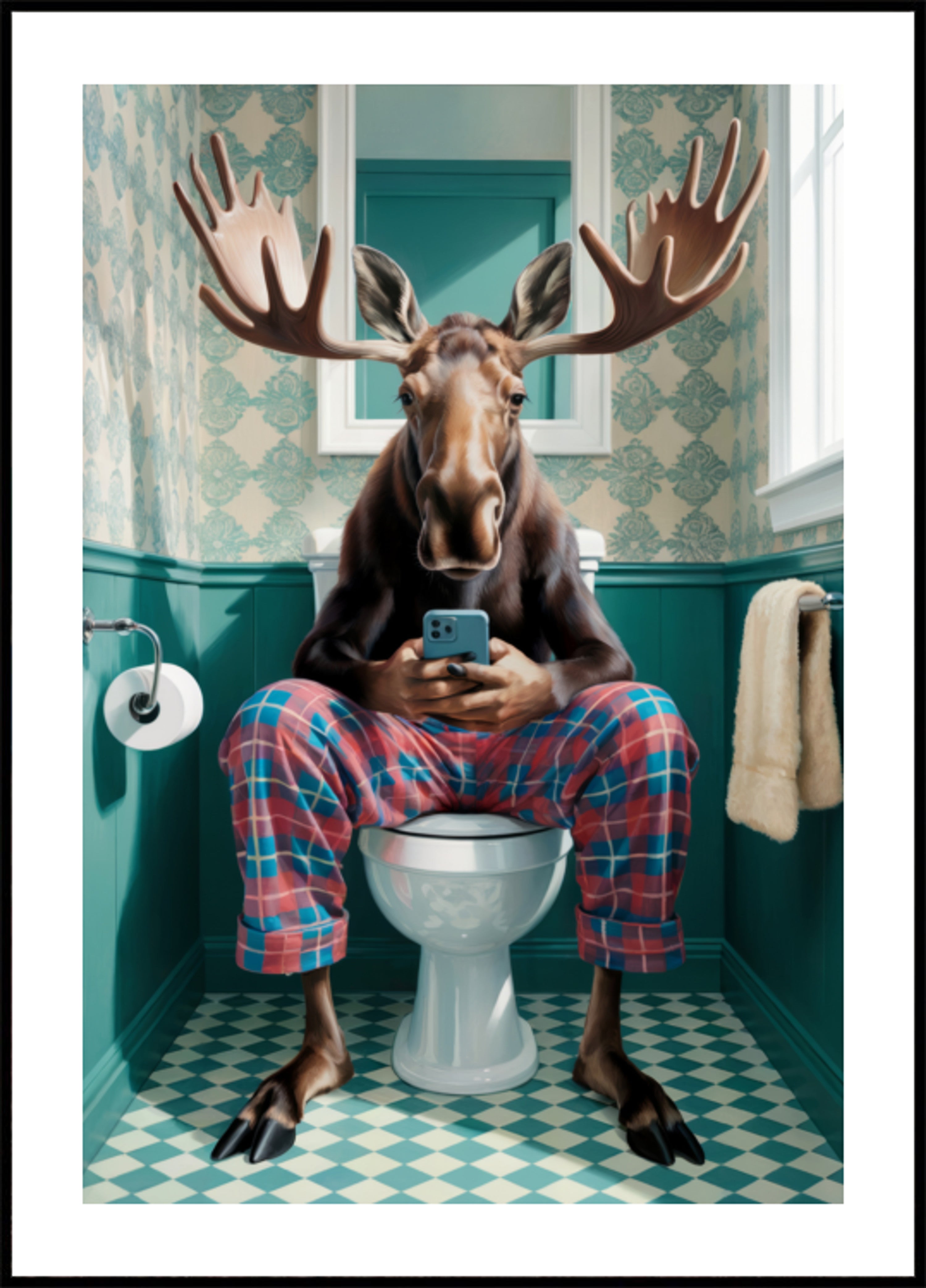 Pyjama Moose -kylpyhuone