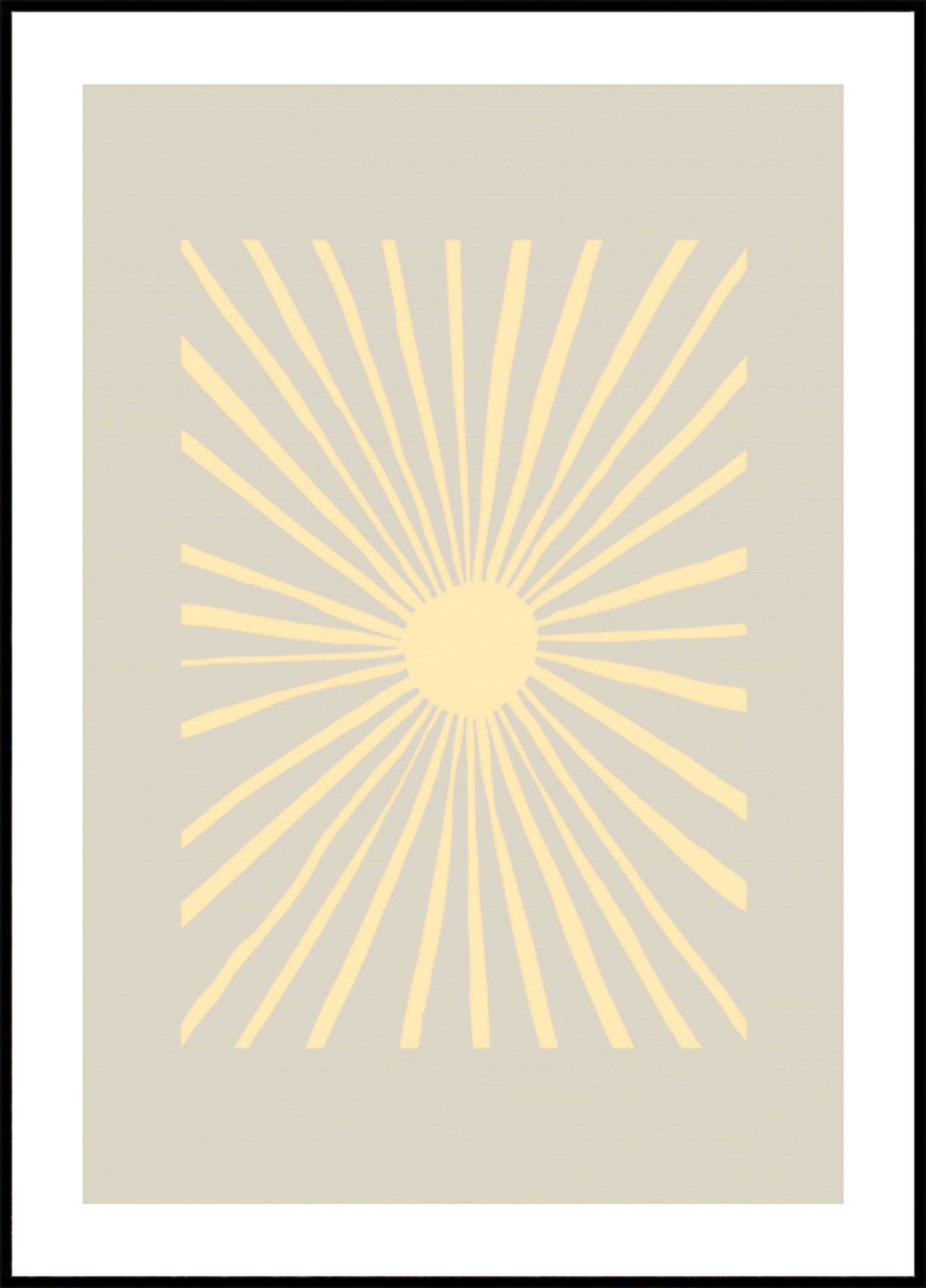 Abstrakti auringon hehku