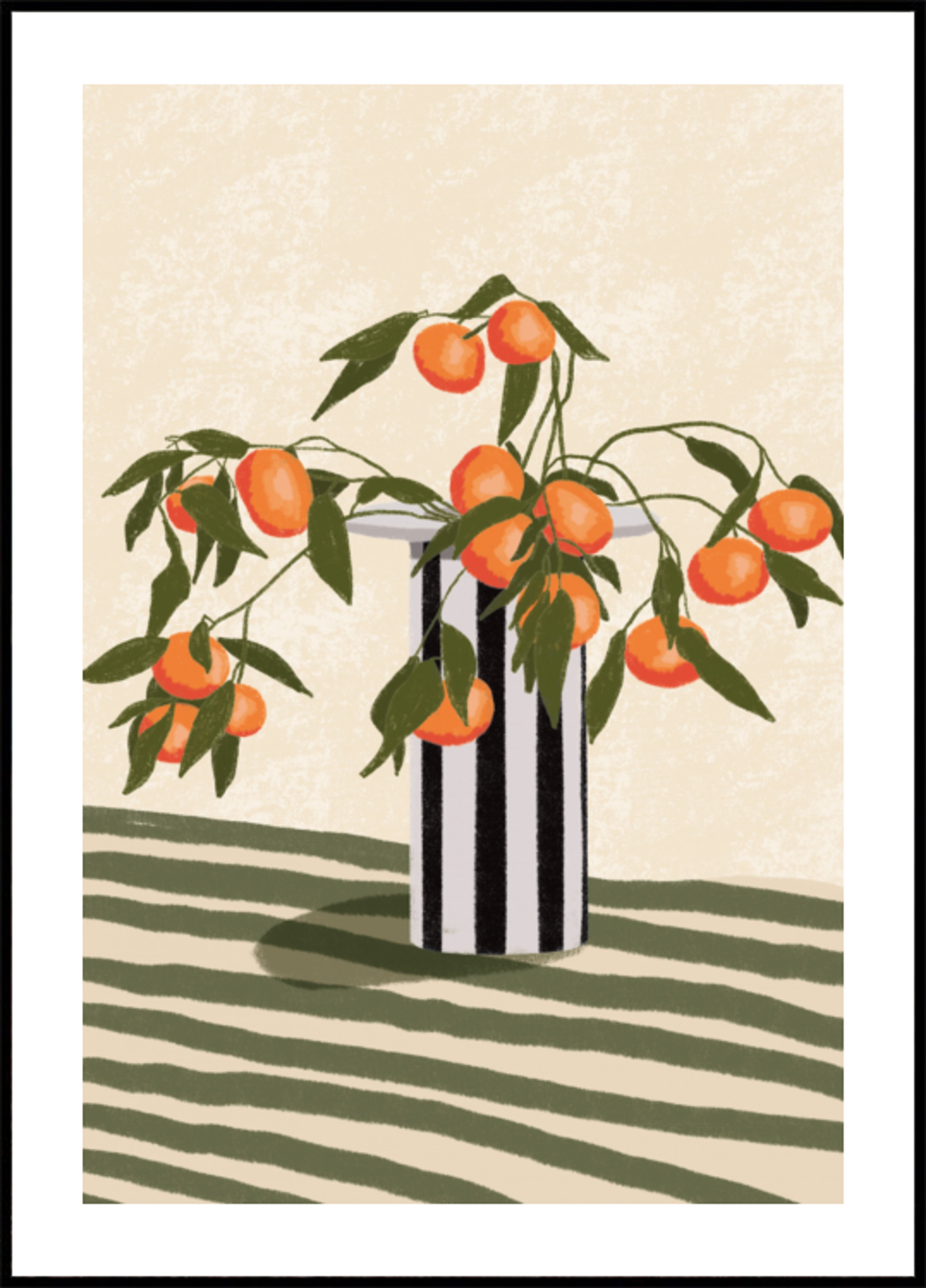 Orange Branches Maljakko