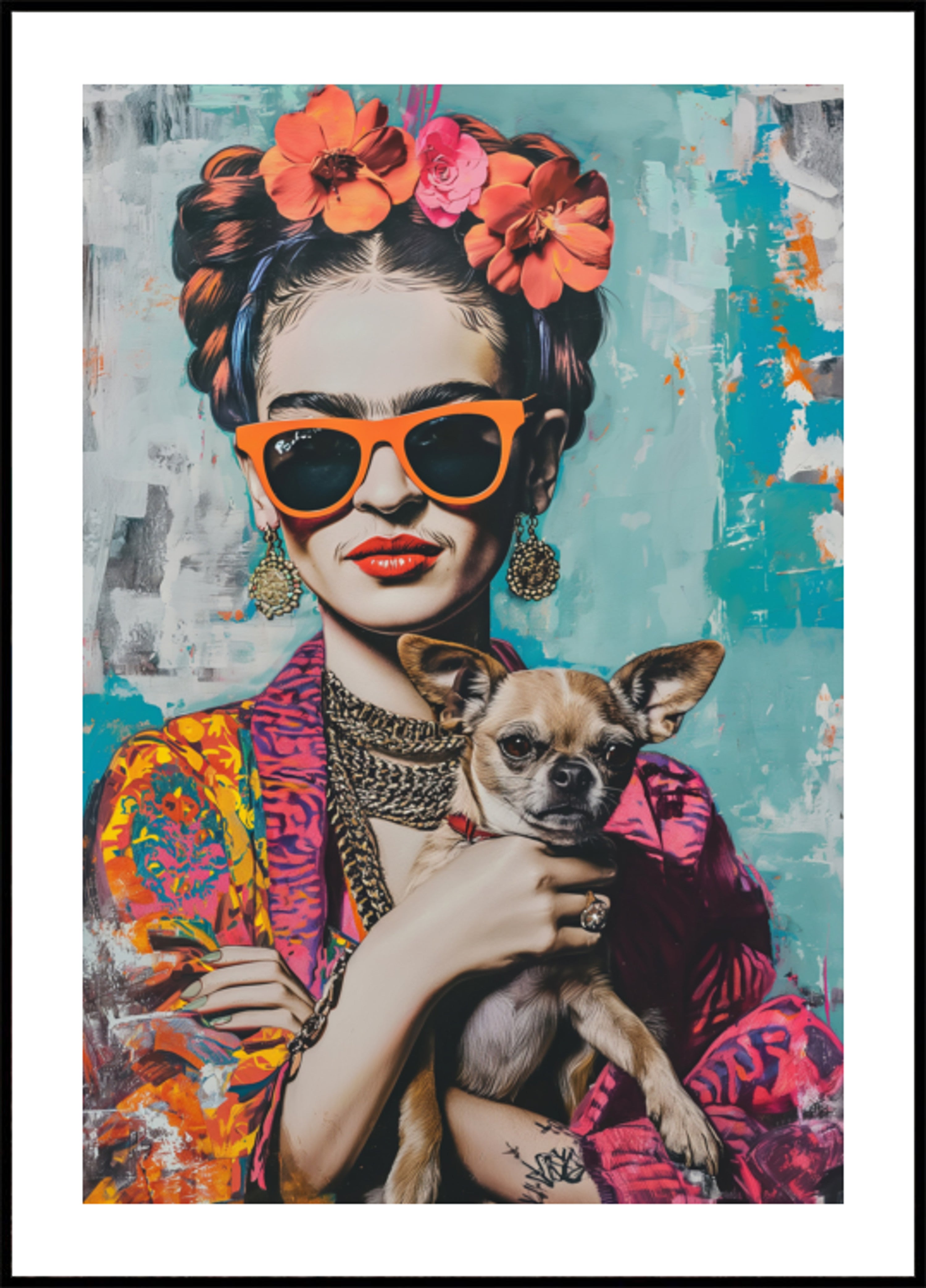 Värikäs muotokuva Chihuahua