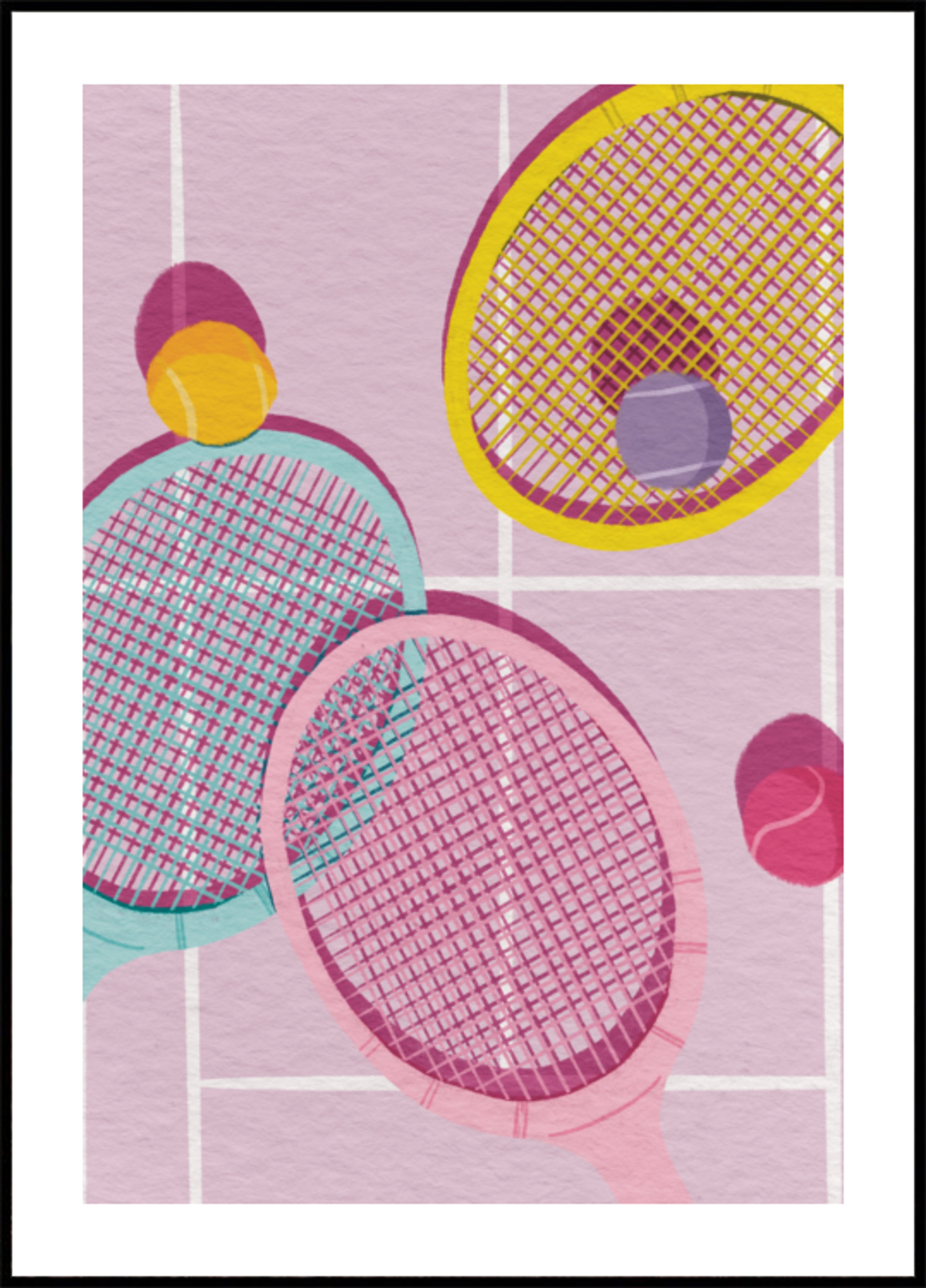 Leikkiset tennismailat