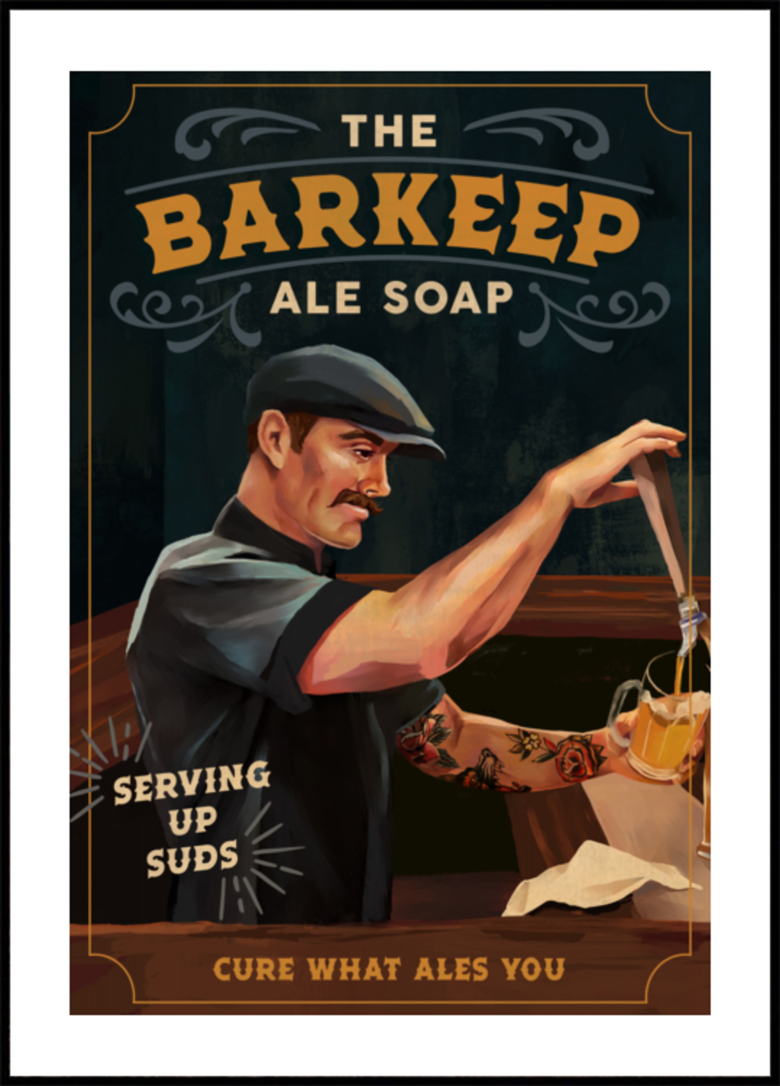 Barkeep Soap -juliste 20x30