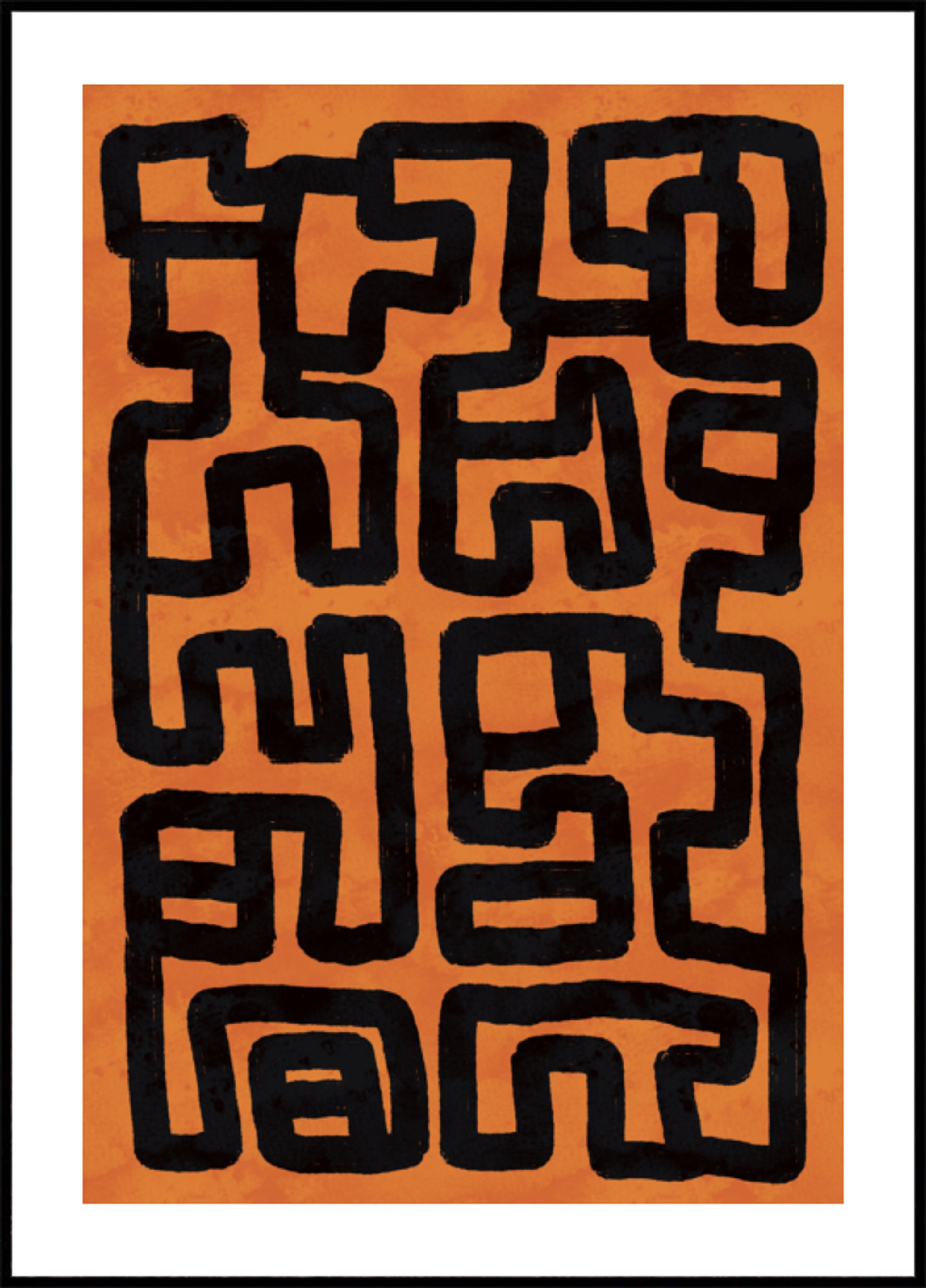 Abstrakti Tribal Maze