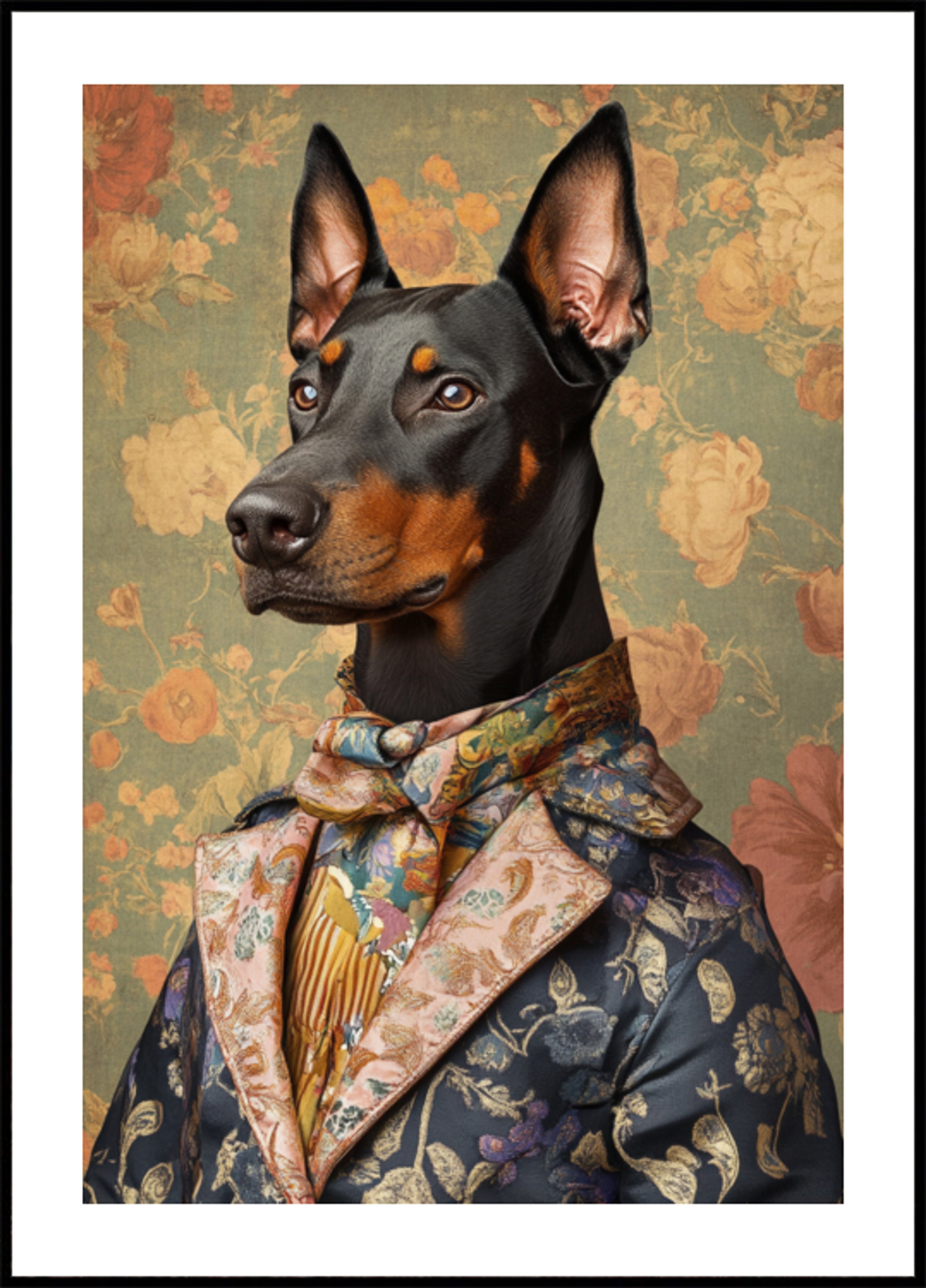 Taitava doberman-herrasmies
