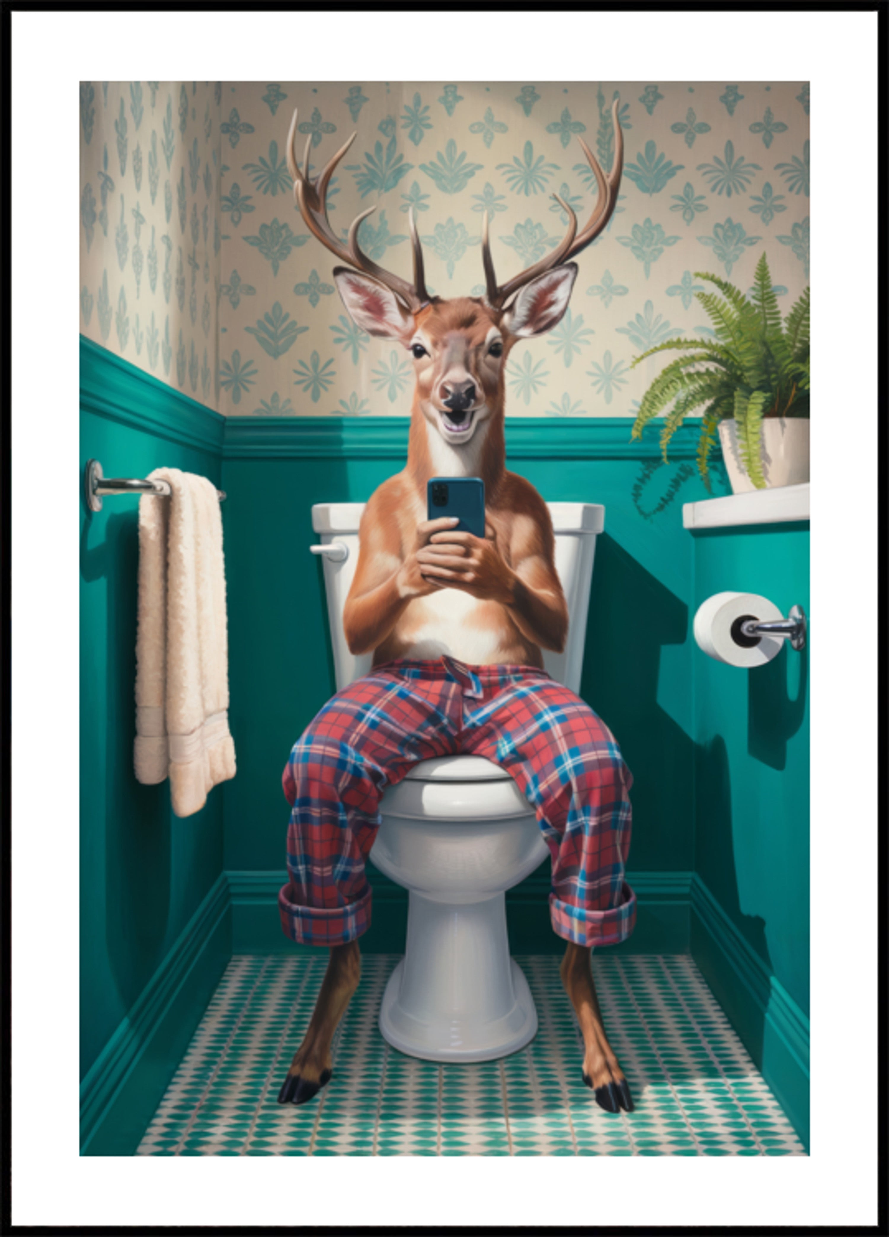 Hupaisa Deer WC kohtaus