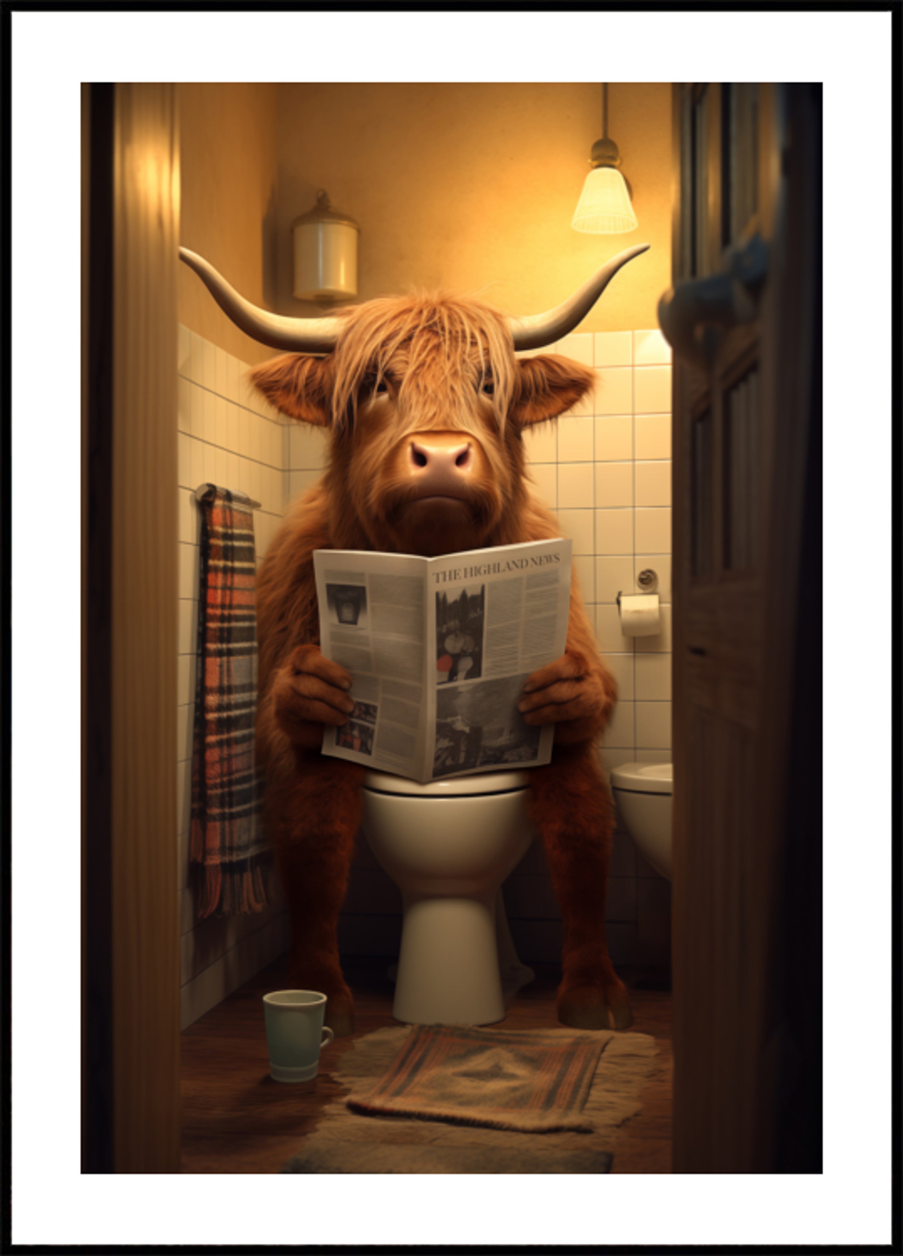 Highland Cow lukee uutisia