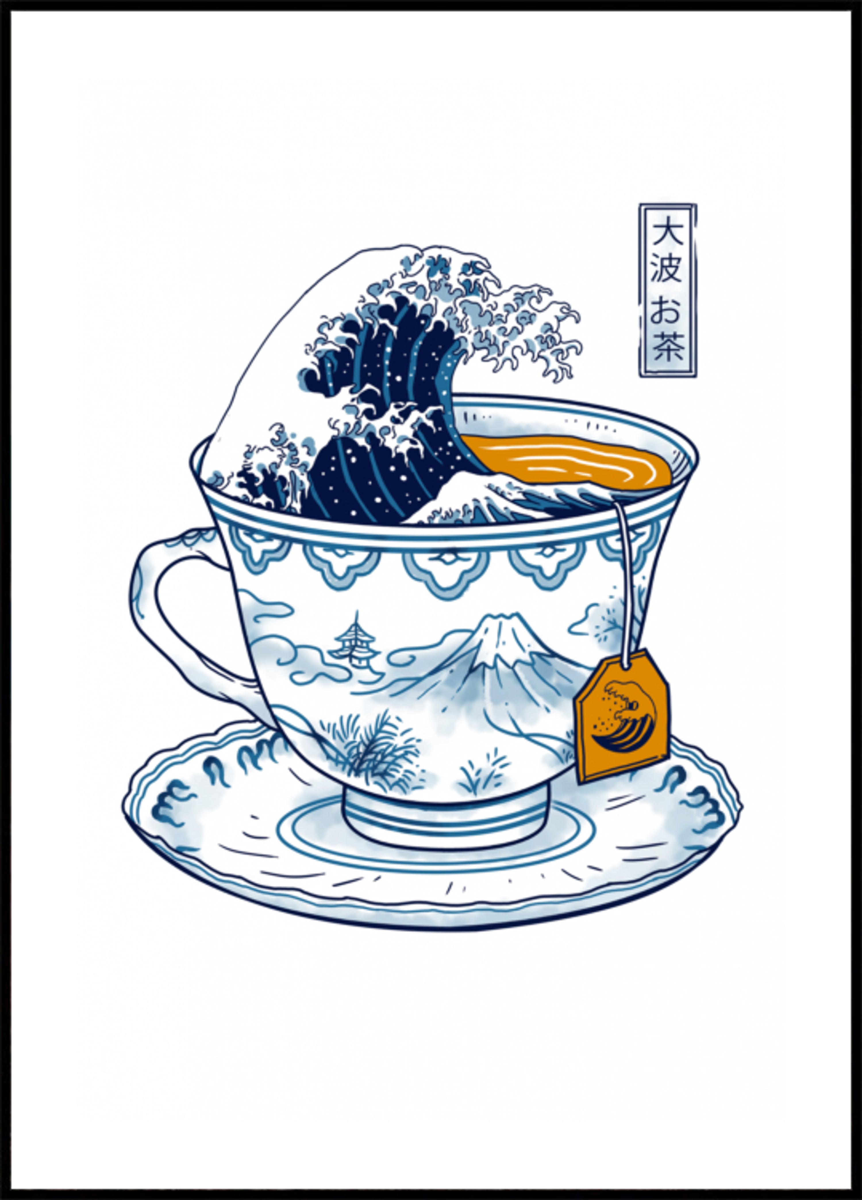 Upea Kanagawa-tee