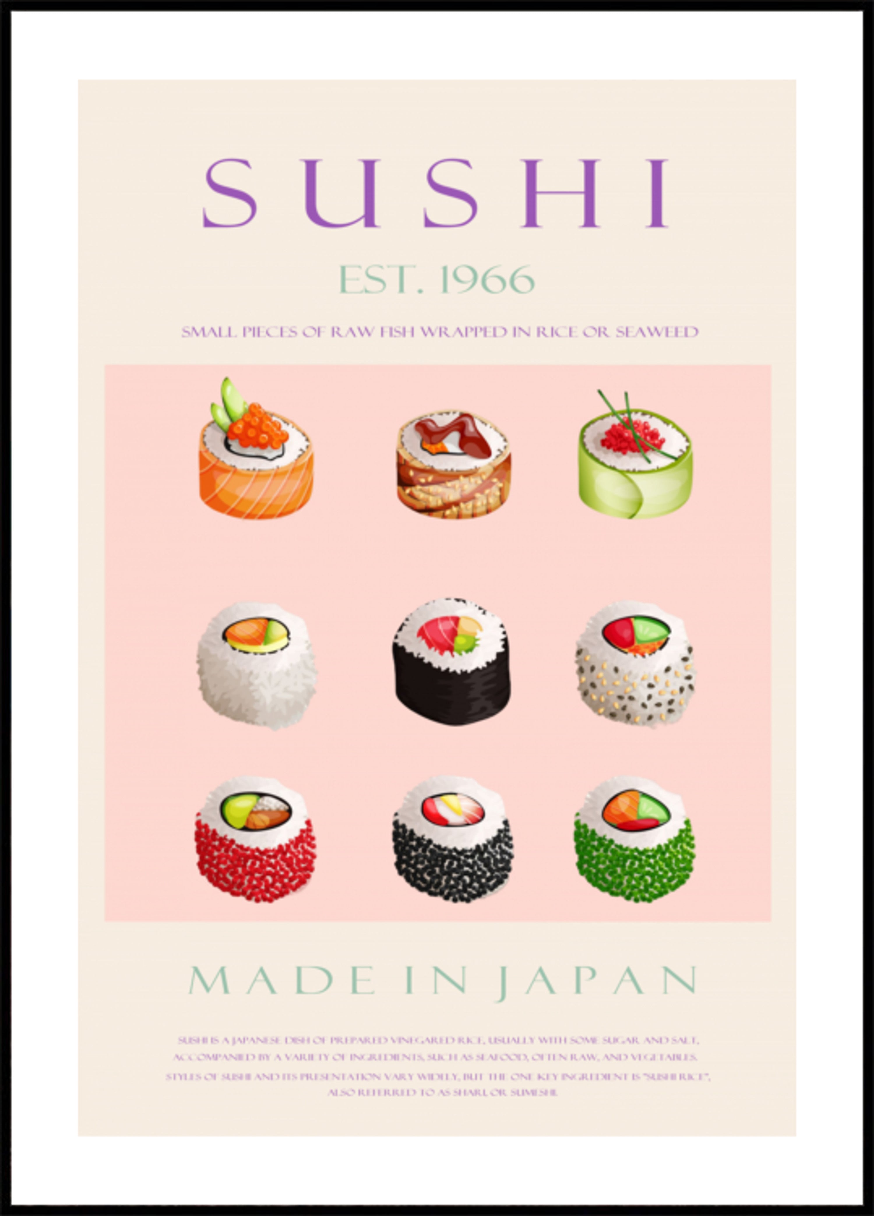 Japanilainen Sushi-kokoelma
