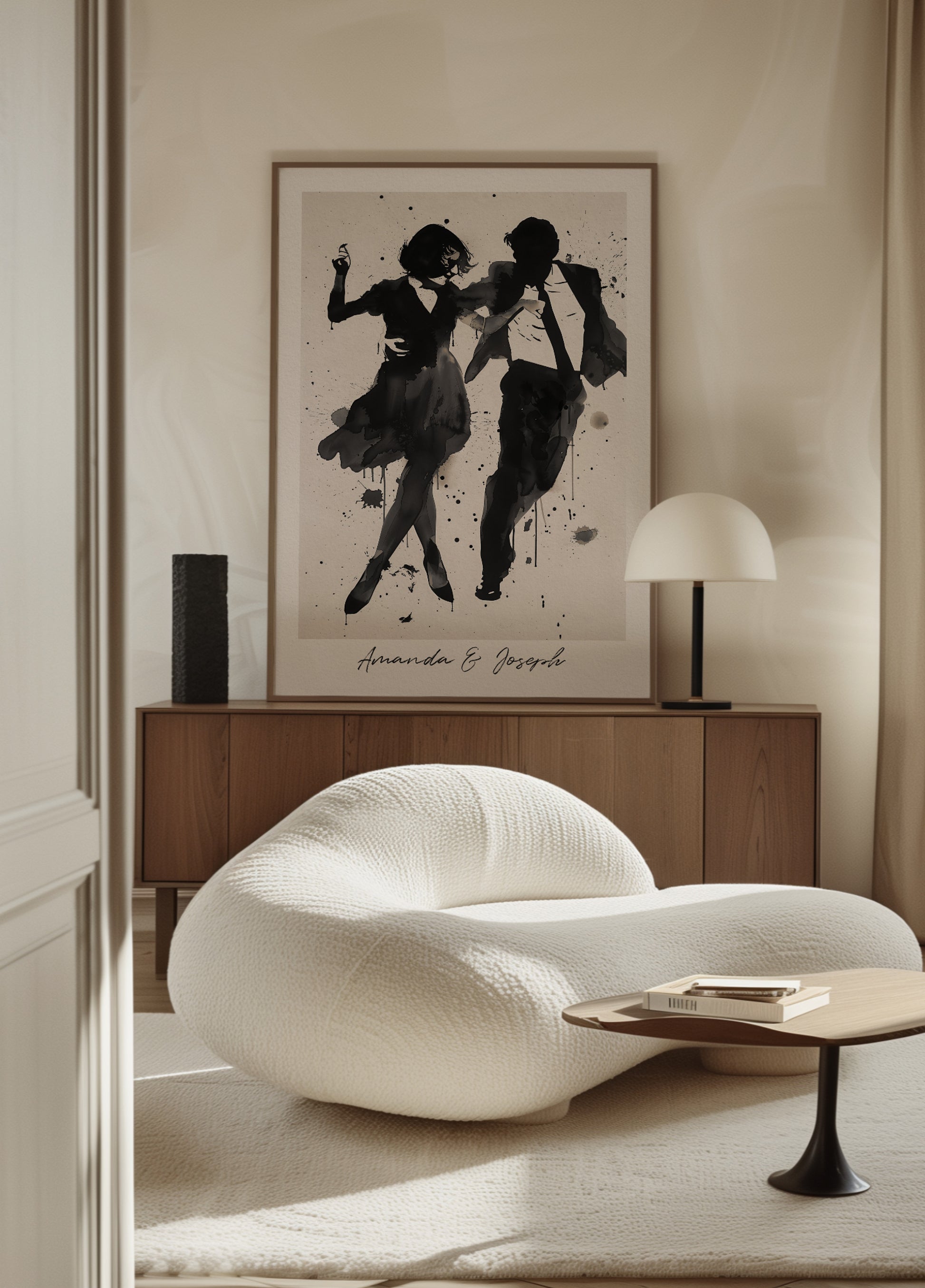 Siluetti tanssiva pari Ink Art