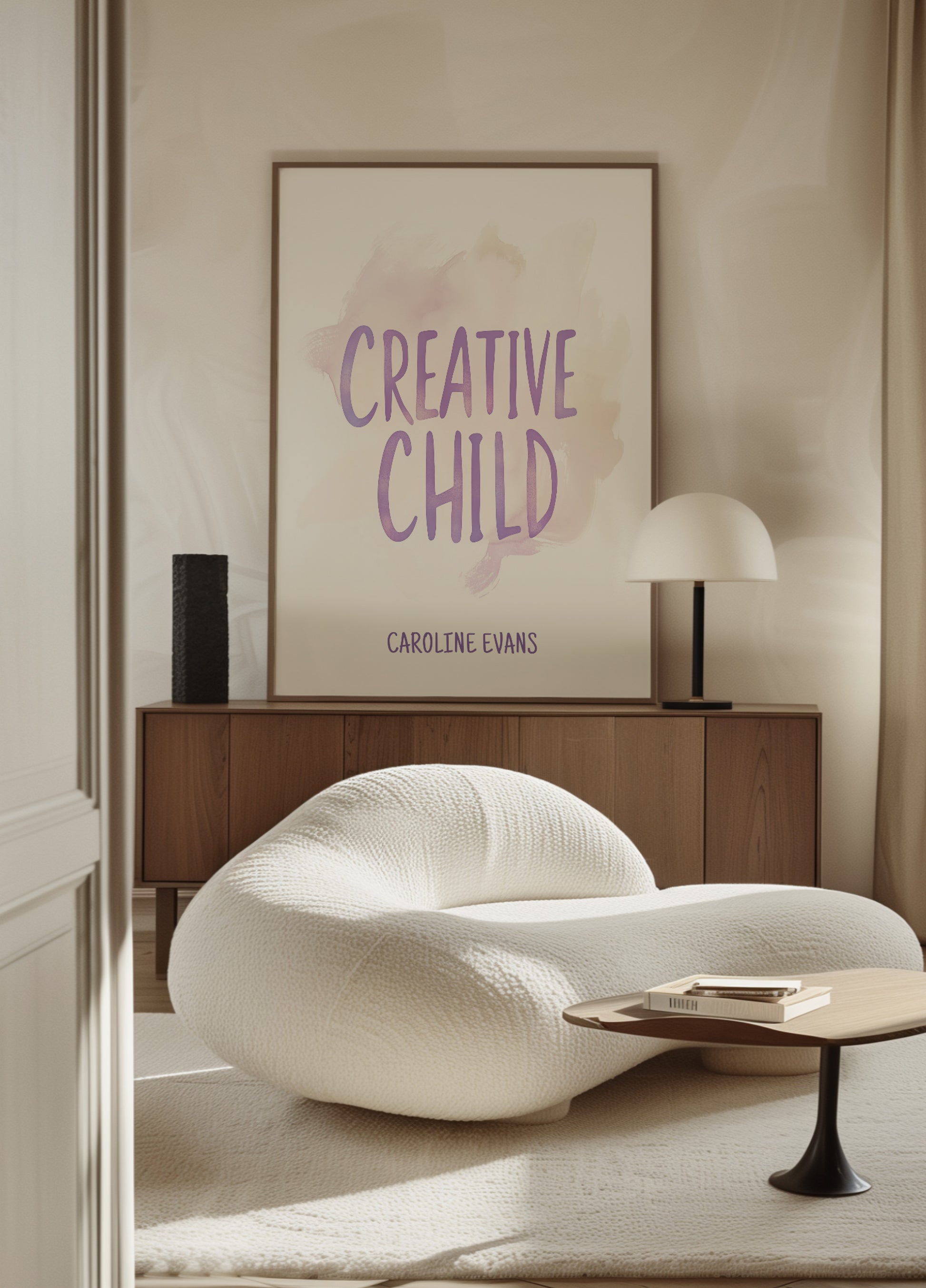 Inspiroiva lasten typografiataide