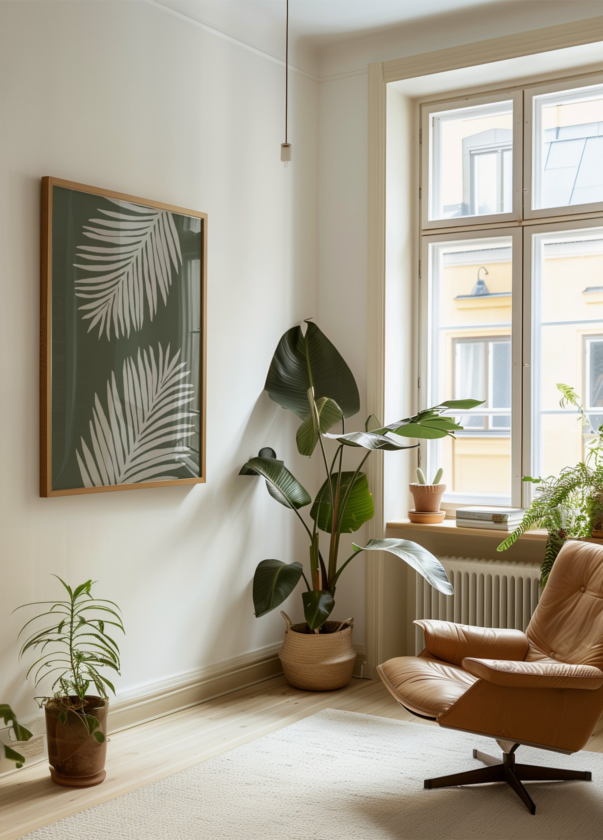 Rauhalliset palmunlehdet