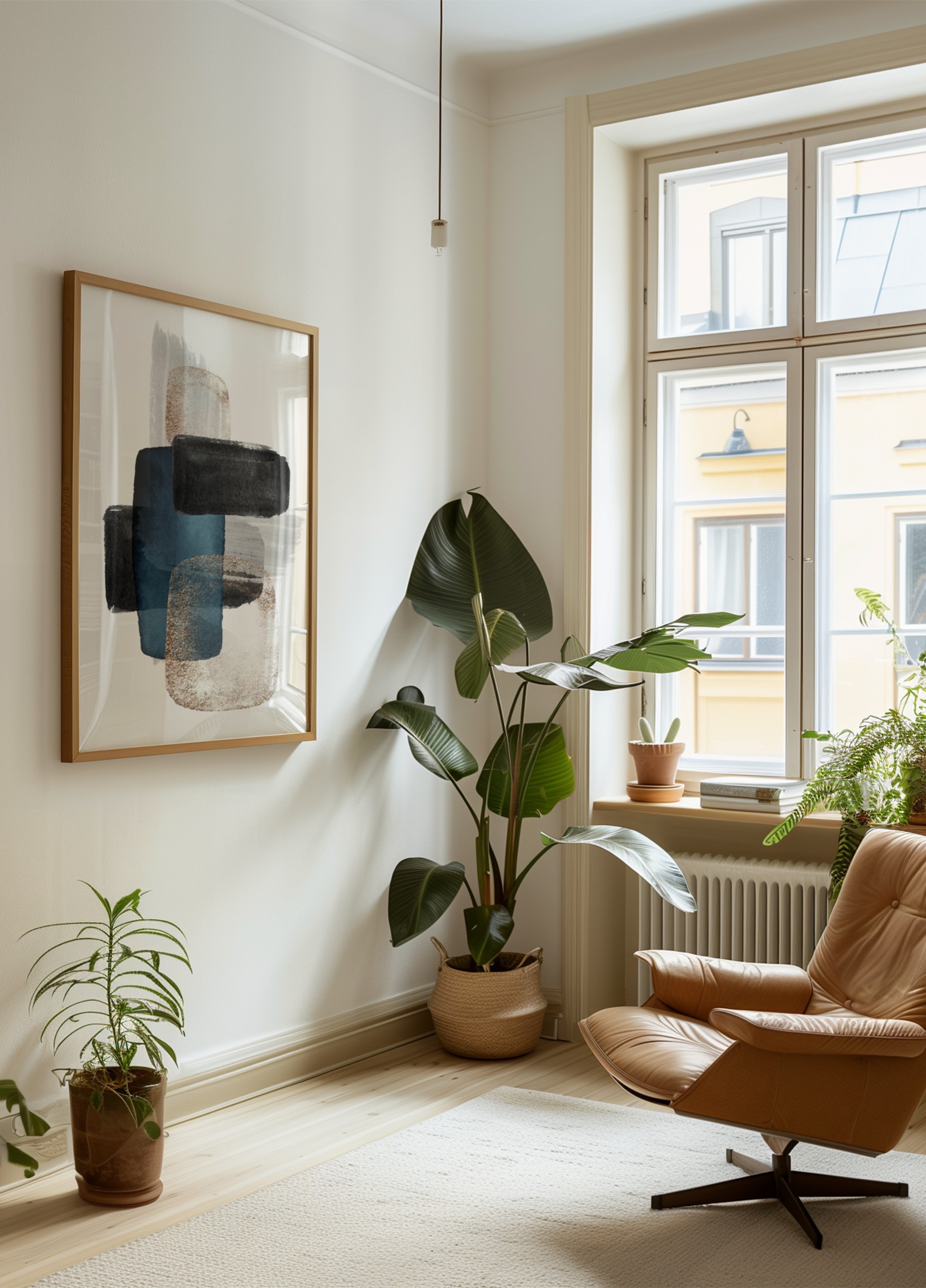 Abstraktit sininen kultalohkot