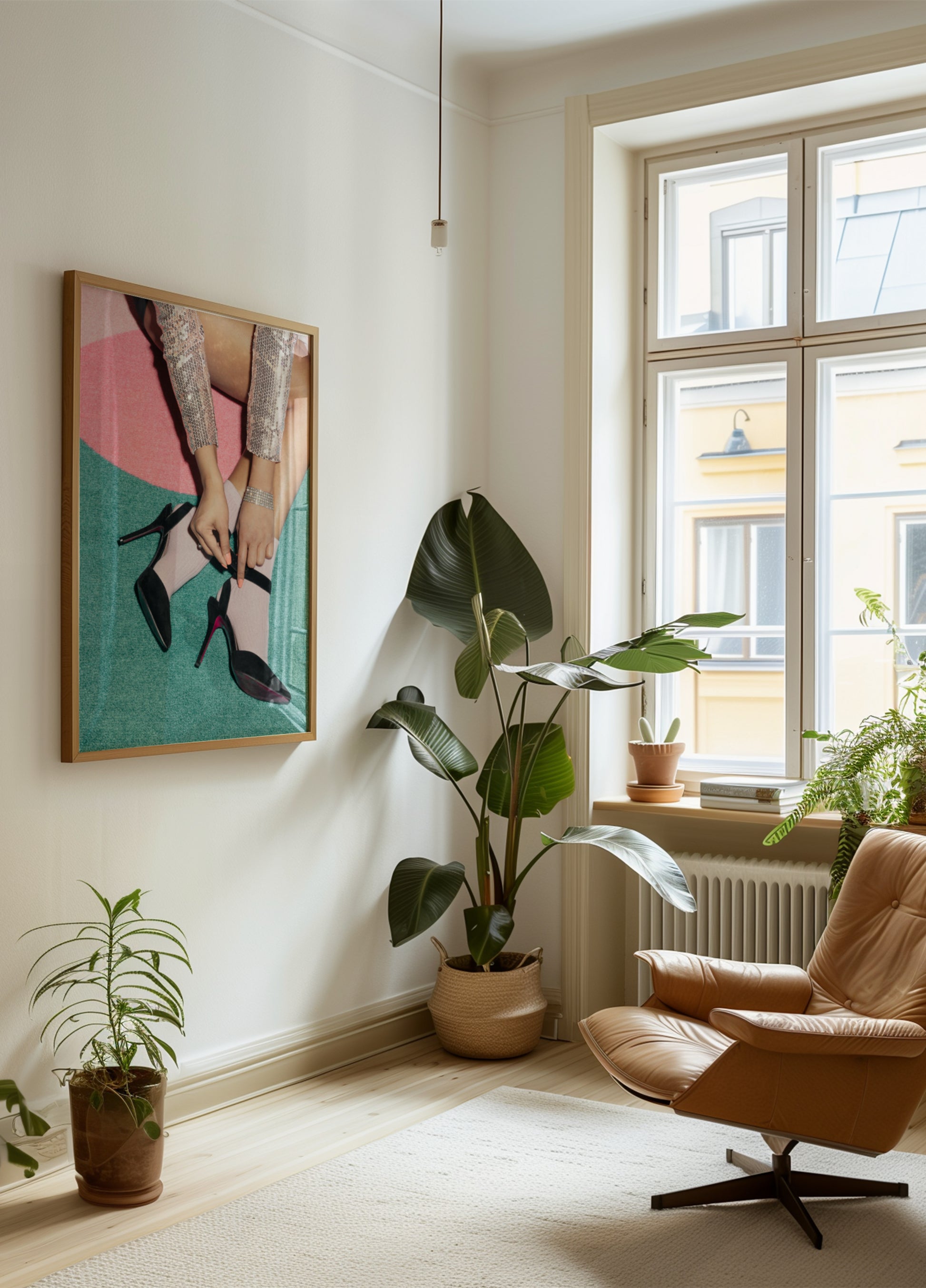 Tyylikkäät korkokengät ja sukat