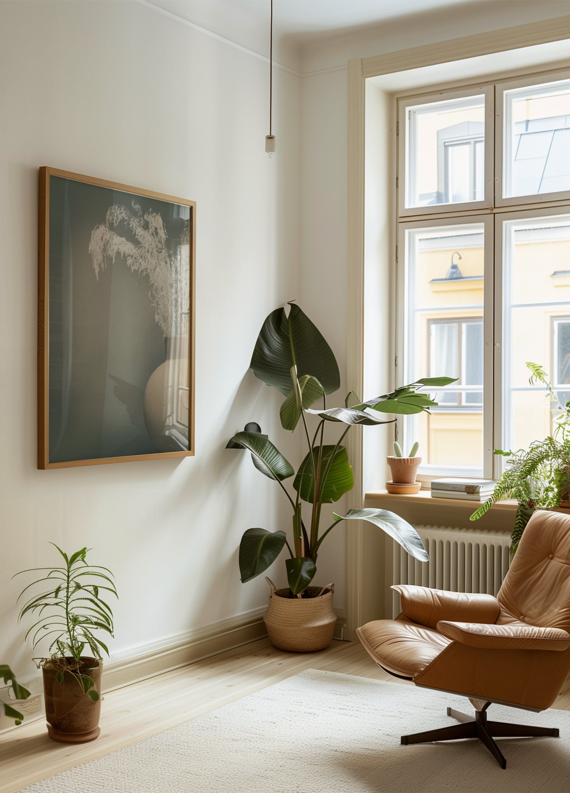 Serene kuivattu kasvitieteellinen maljakko