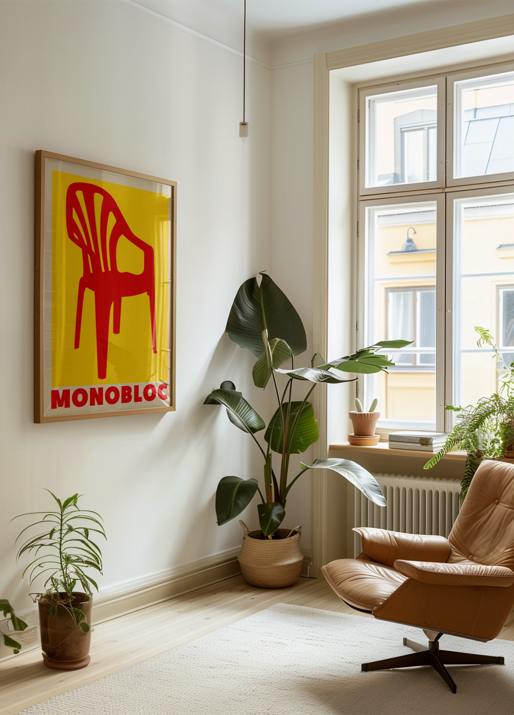 Punainen Monobloc tuoli