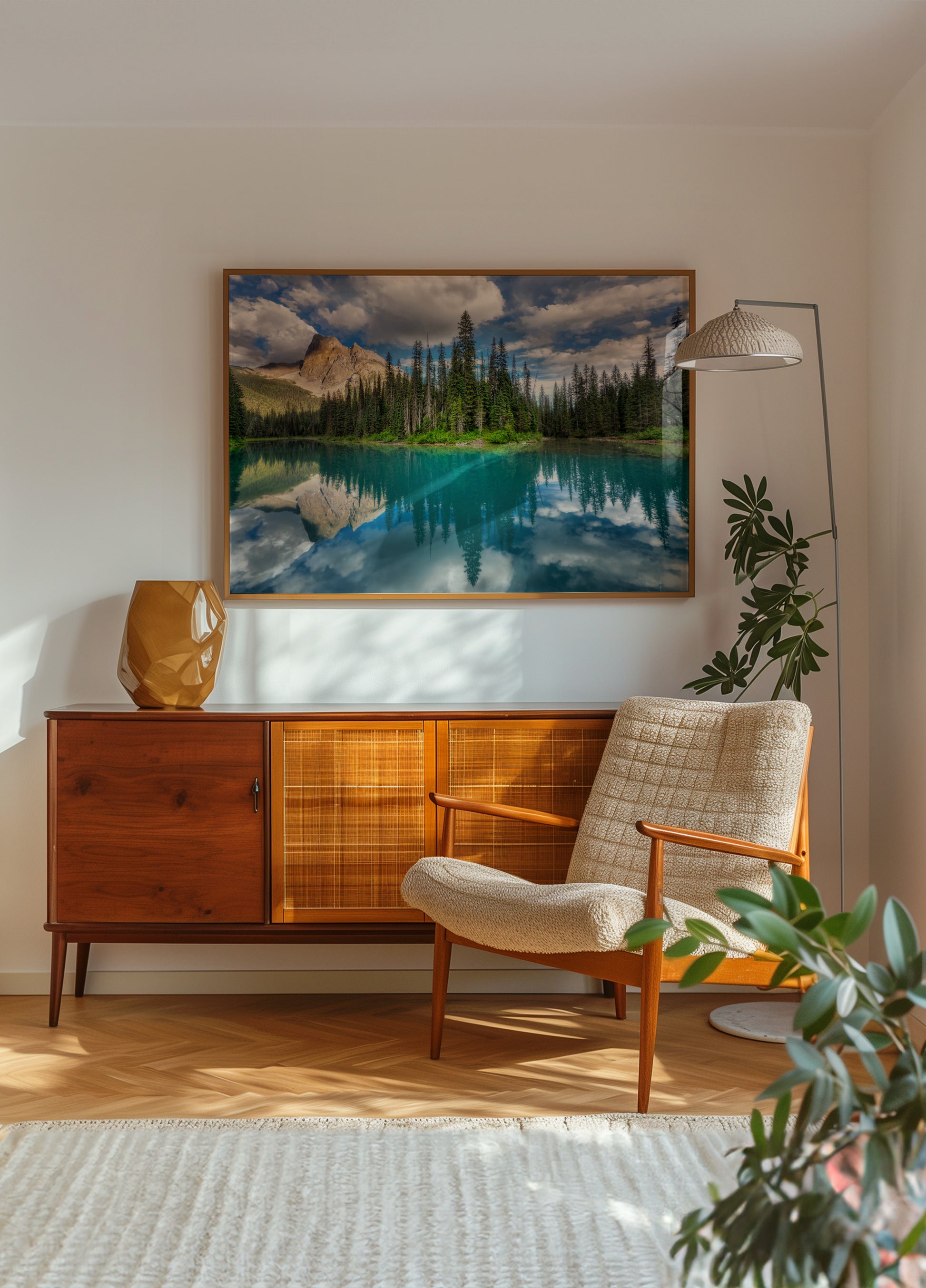 Turkoosijärven heijastus