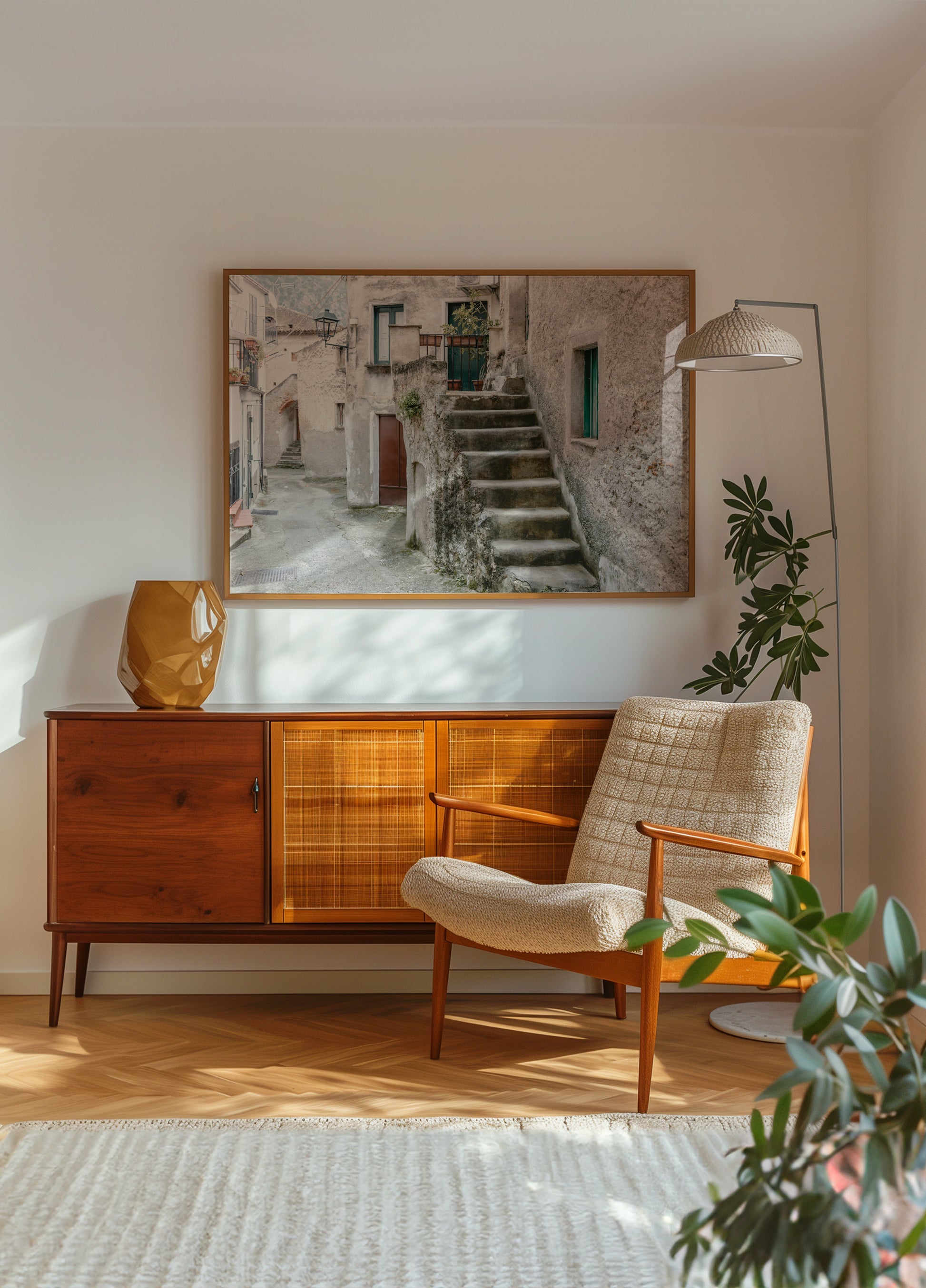 Viehättävä italialainen kyläpolku