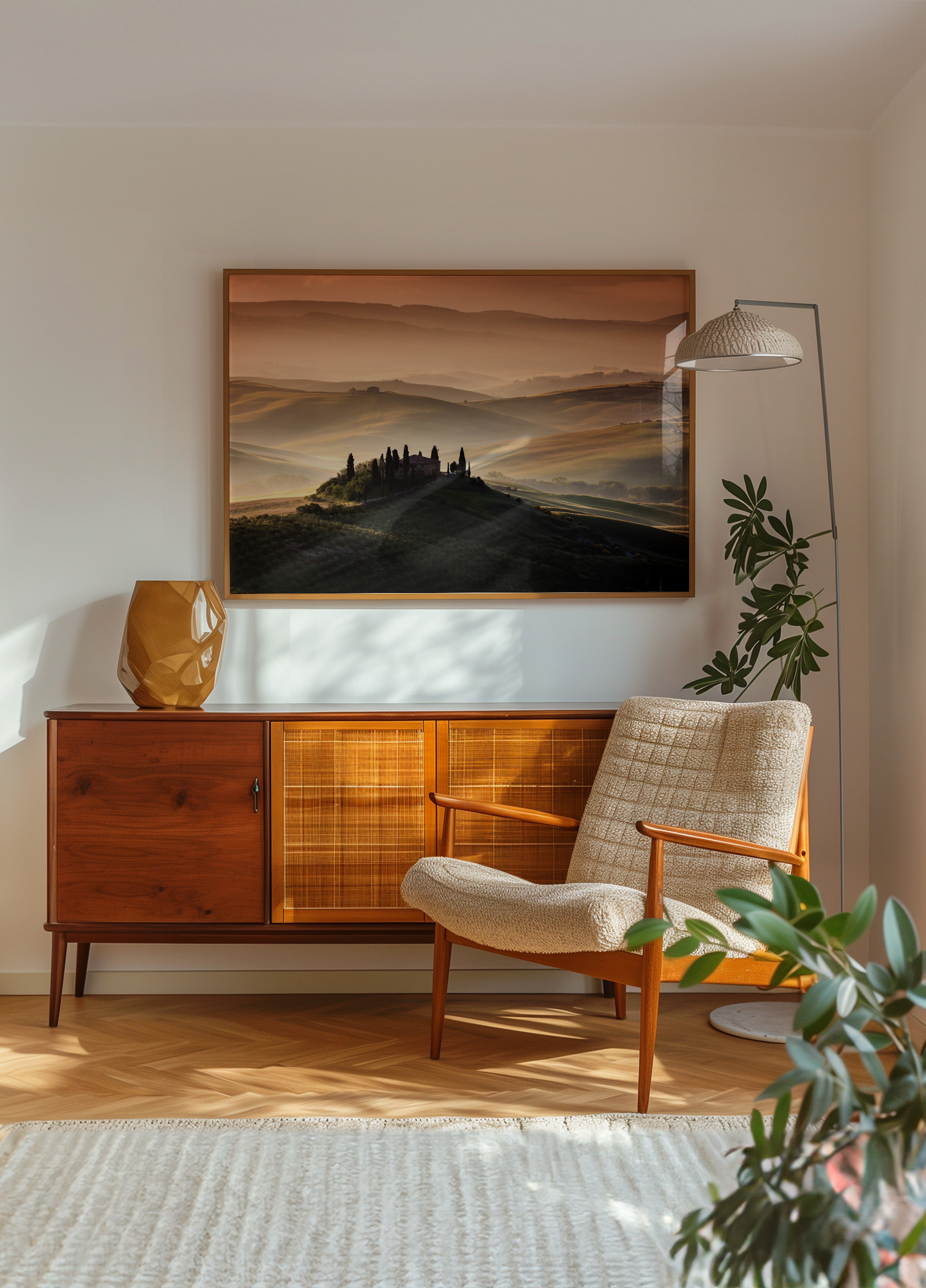 Sumuiset Toscanan kukkulat