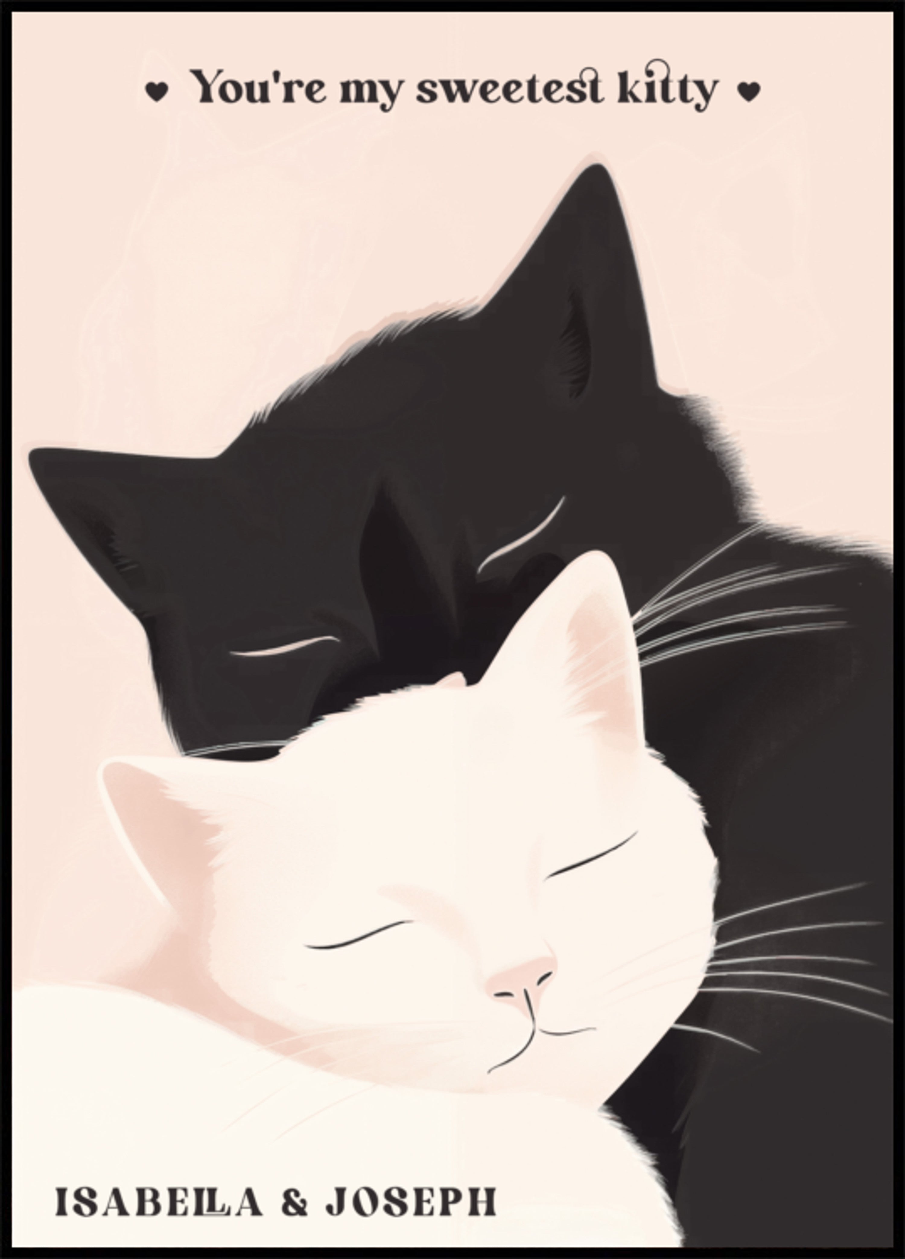 Ei-henkilökohtainen Cat Love -kuvitus