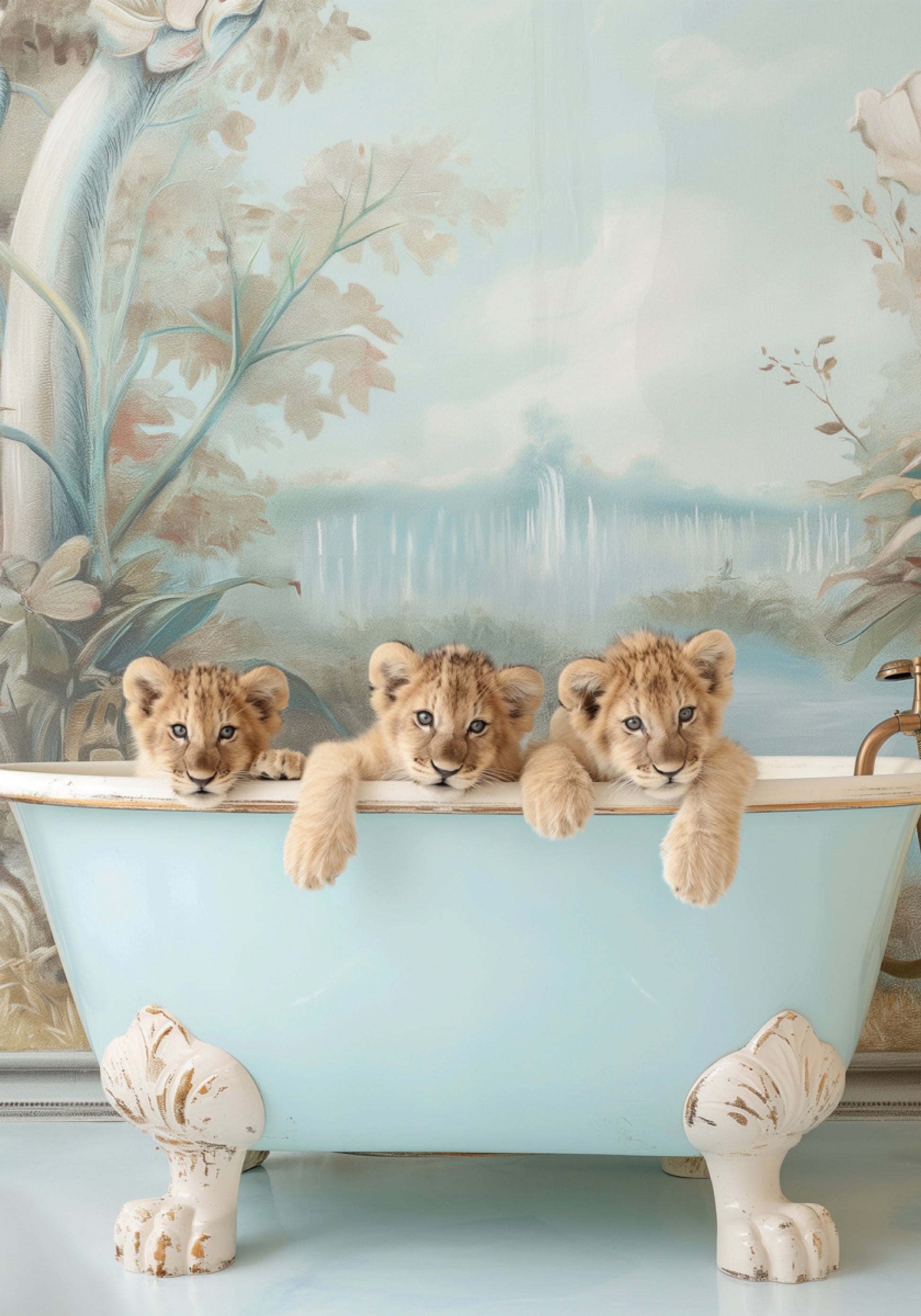 Lion Cubs -kylpyamme