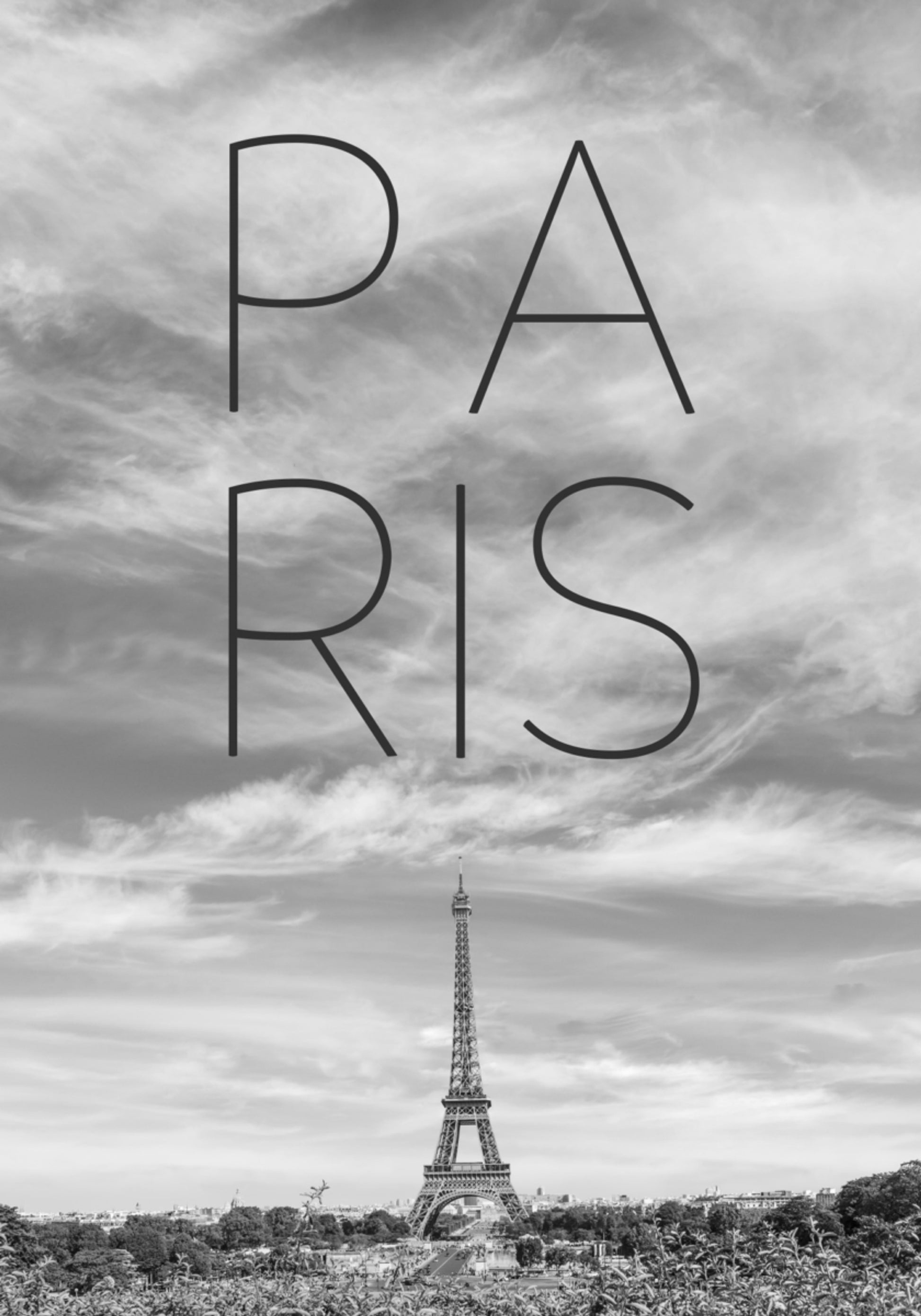 Näkymä Pariisin Eiffel-tornille