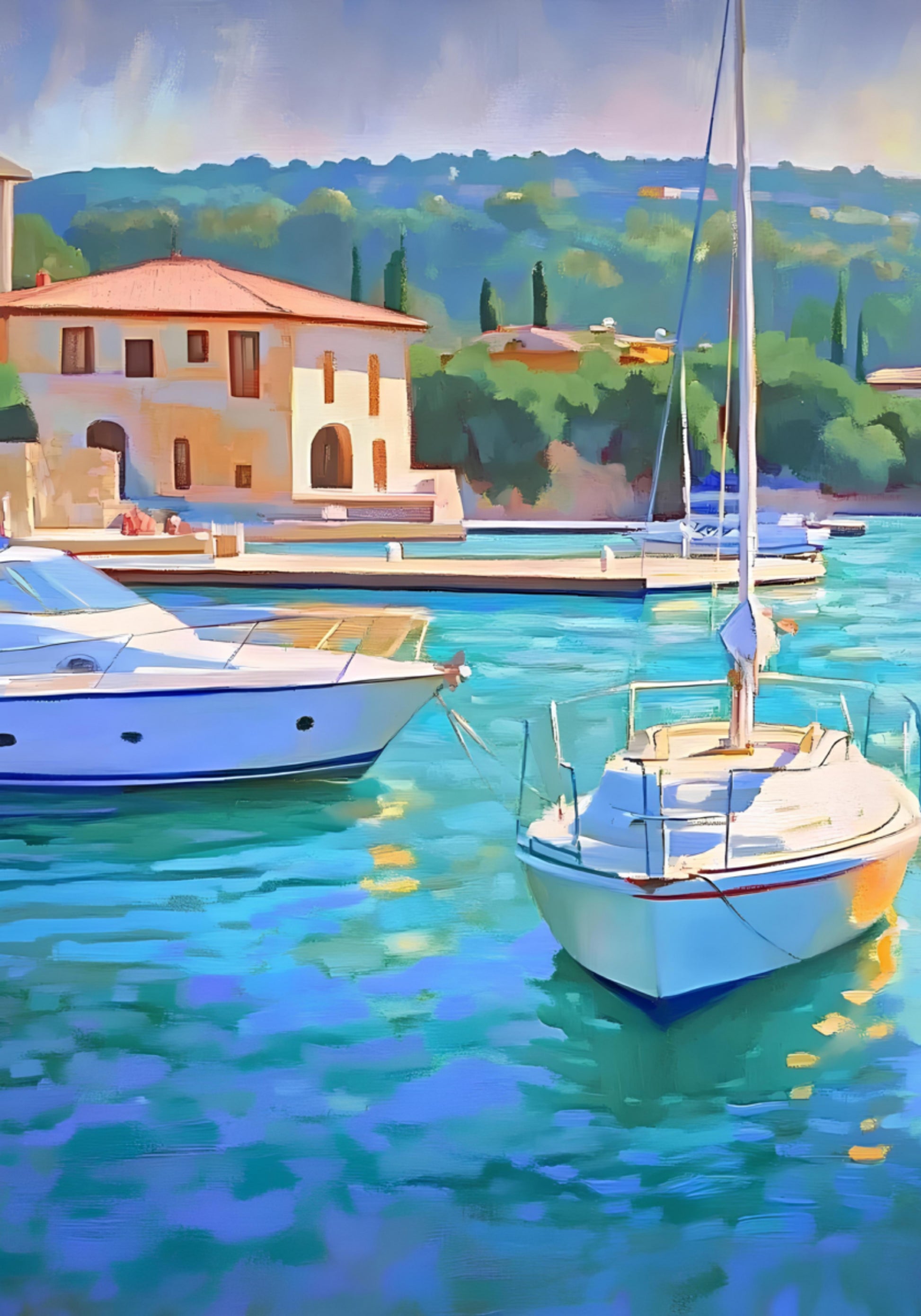 Turquoise satama-veneet