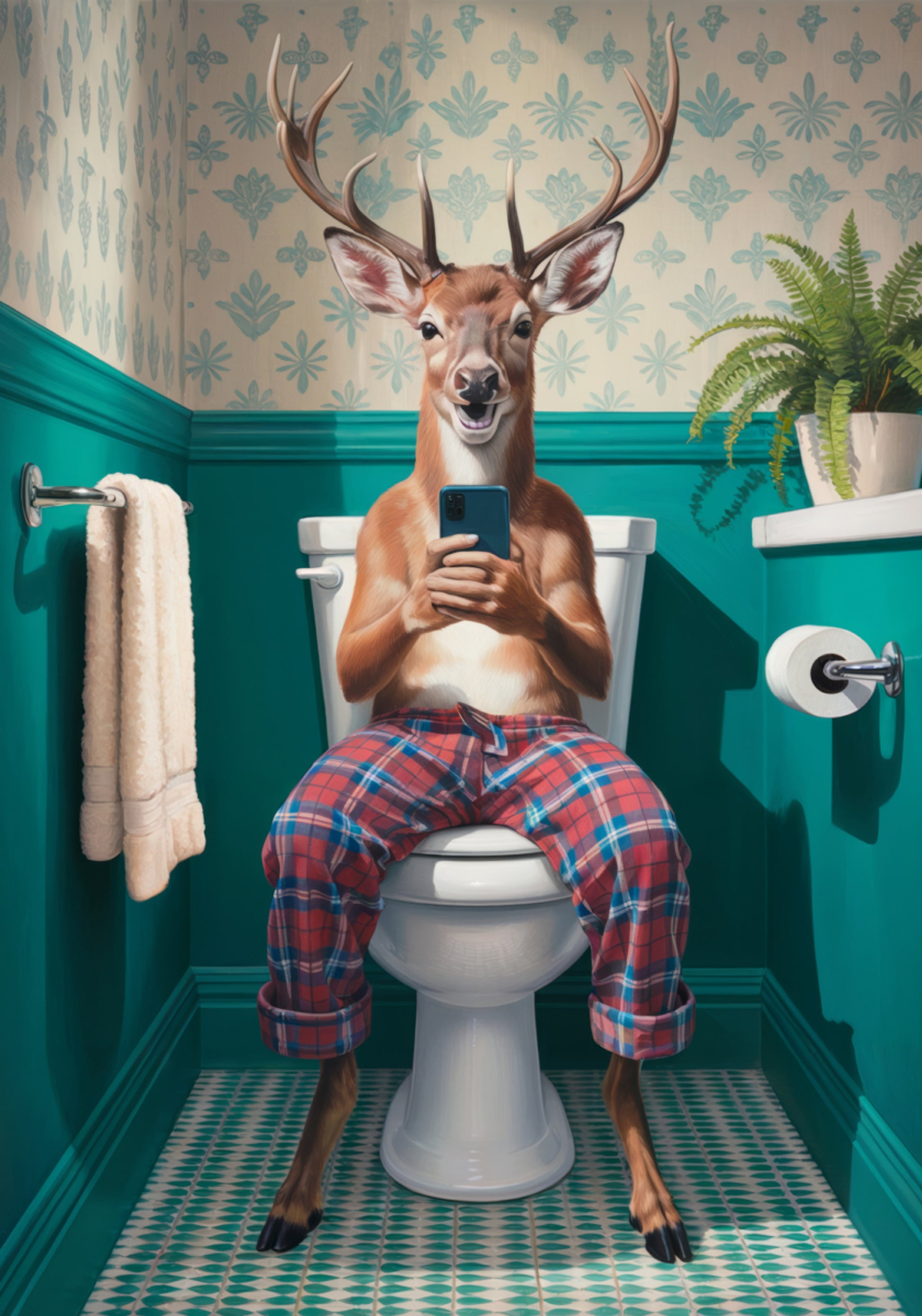 Hupaisa Deer WC kohtaus