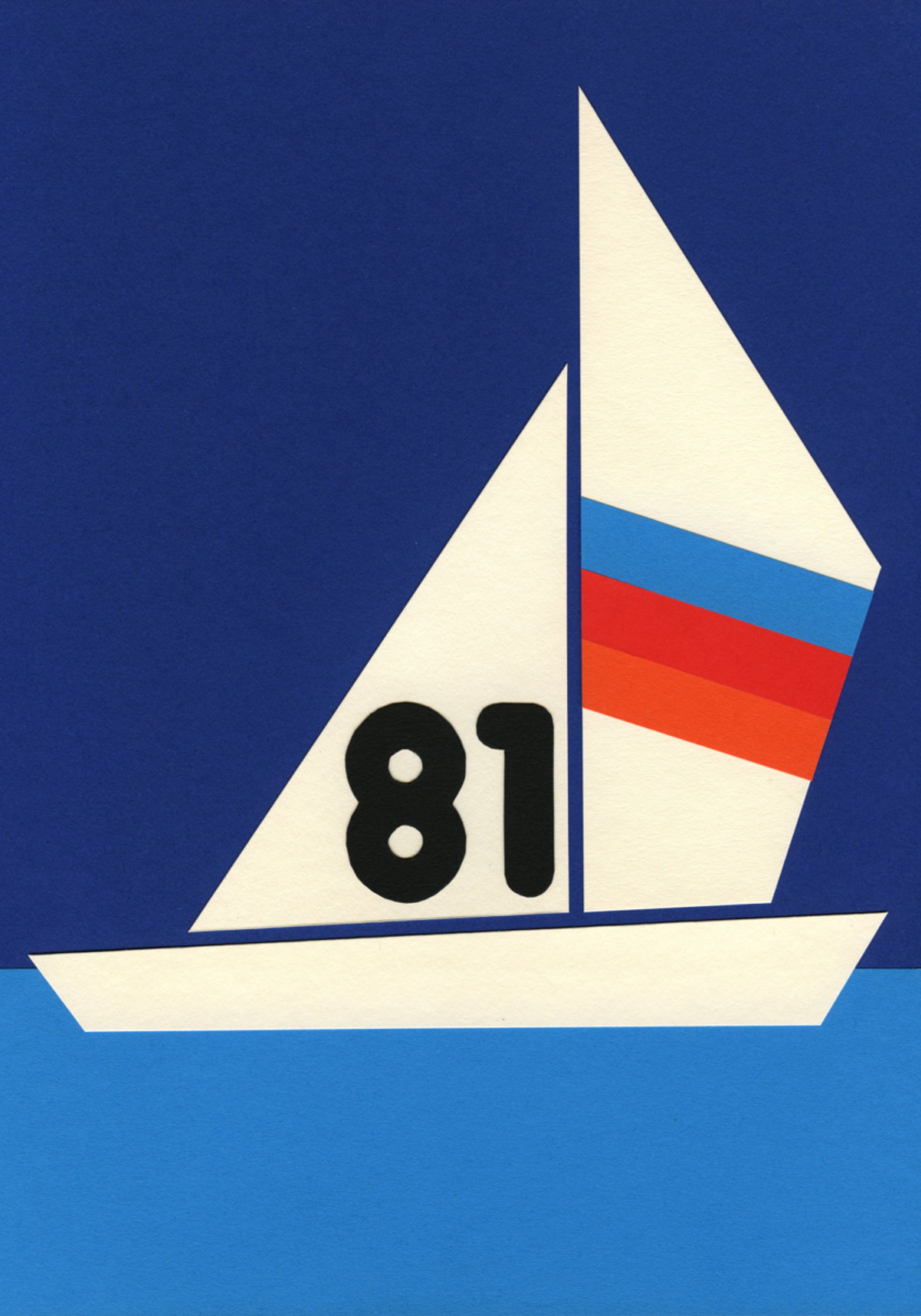 Sininen vesipurjehdus 81